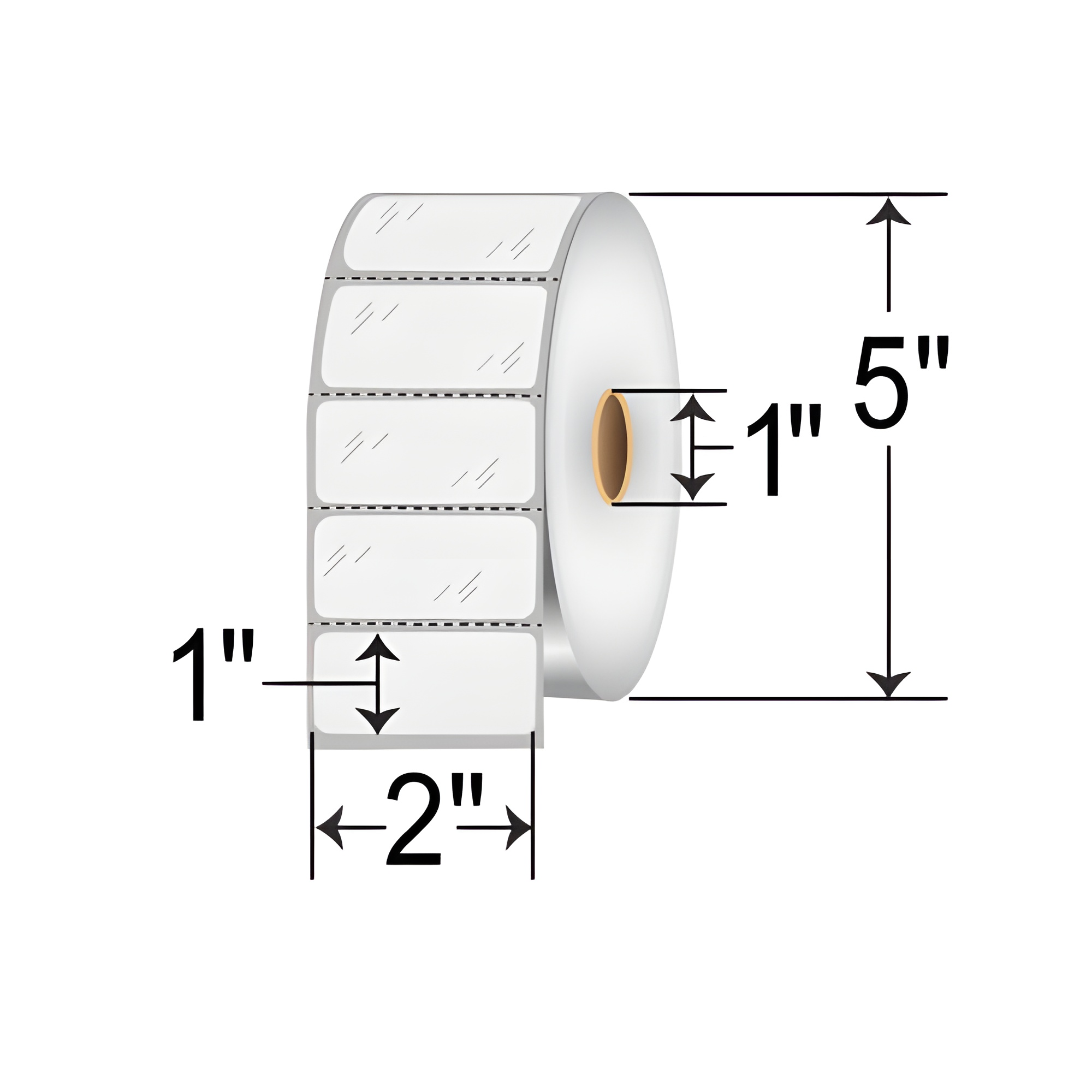 Zebra Z-Ultimate 4000T 2x1 Polyester TT Label [Ultra Aggressive, Perforated, Clear] 10023044