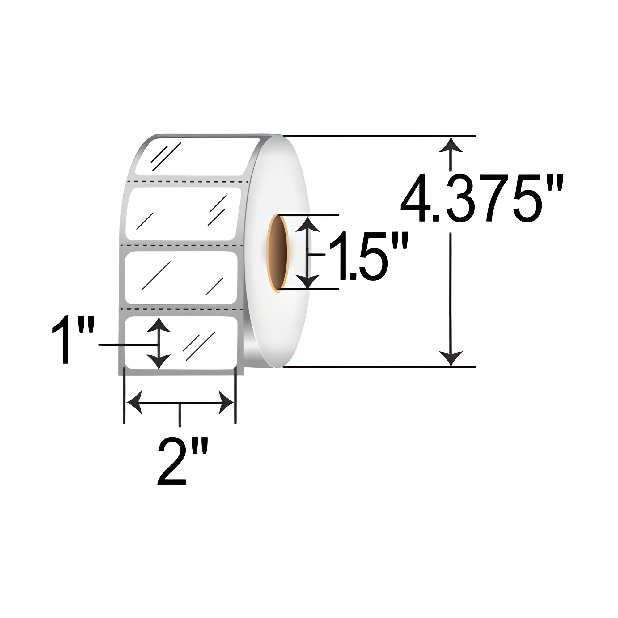 SATO 2x1 Polyester TT Label [Perforated] SR15LT-53177