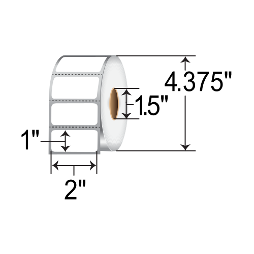 SATO 2x1  DT Label [Perforated] SR15LD-20117