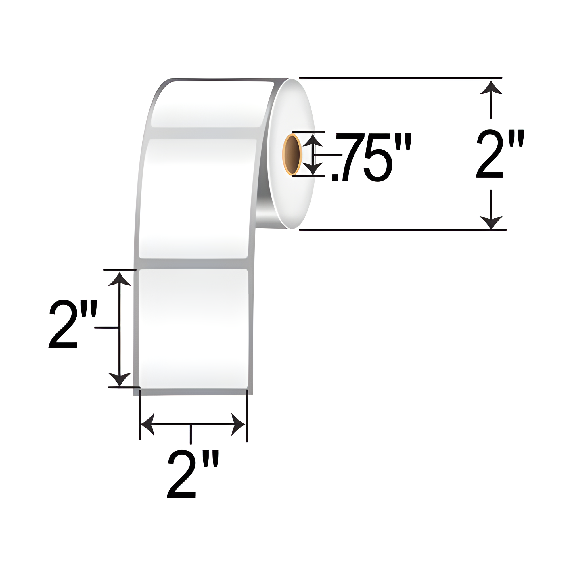 Zebra 2x2 DT Label [Non-Perforated, for Mobile] LD-R7AO5B