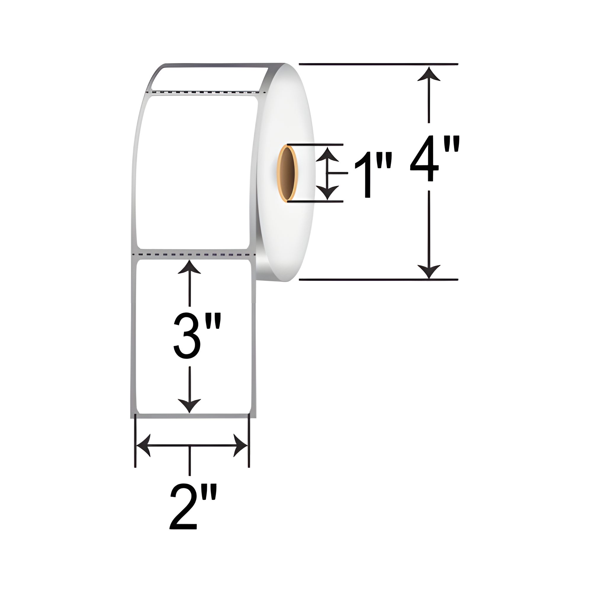 SATO 2x3  DT Label [Freezer, Perforated] SR10LD-20097