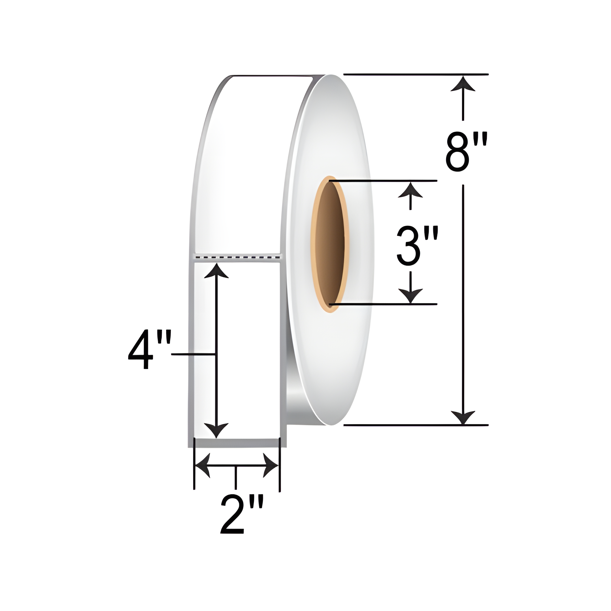Barcodefactory 2x4  TT Label [Perforated] RT-2-4-1500-3
