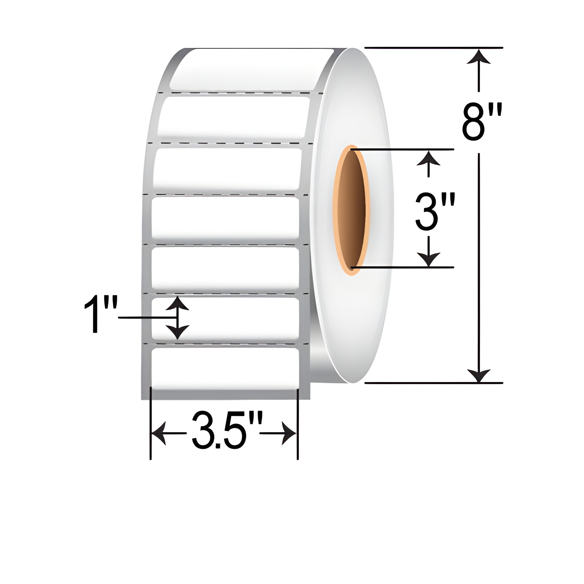 Barcodefactory 3.5x1  TT Label [Perforated] RT-35-1-5500-3