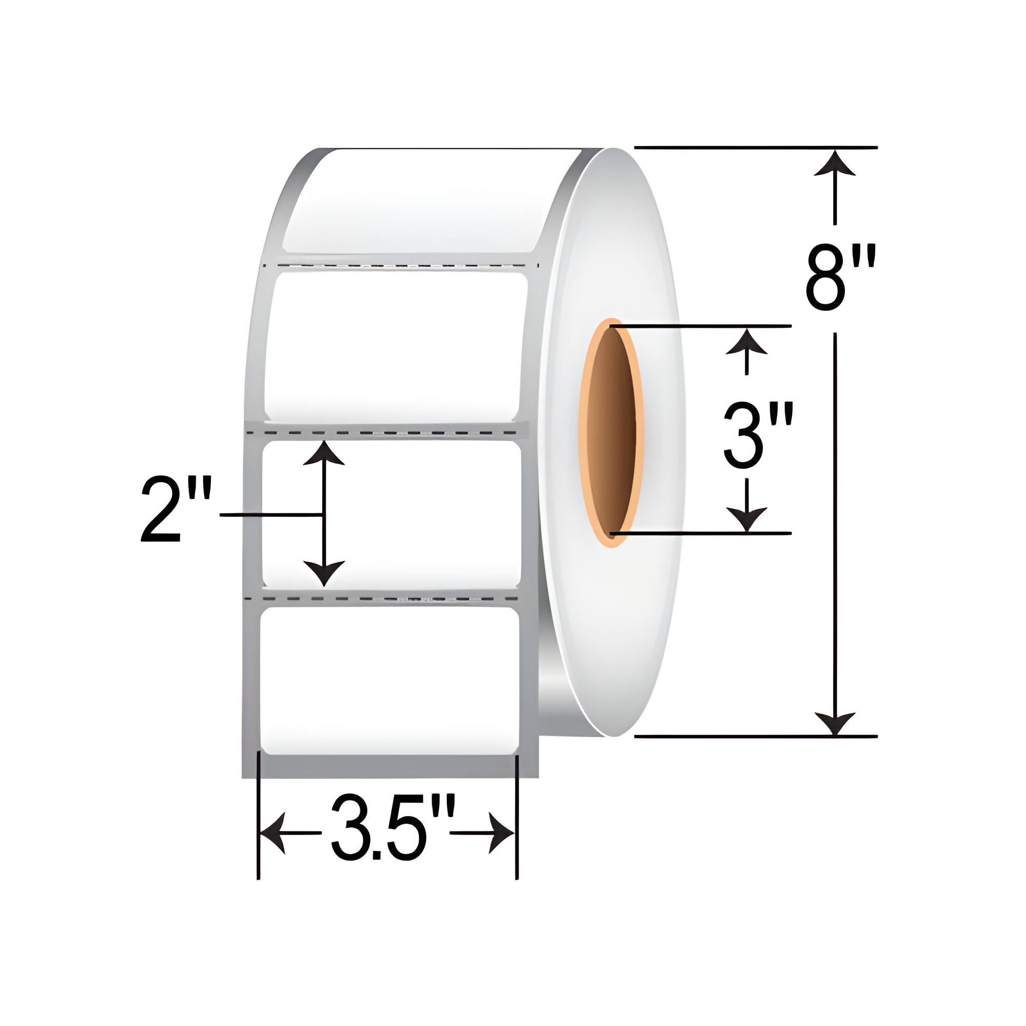 Barcodefactory 3.5x2  TT Label [Perforated] RT-35-2-3000-3