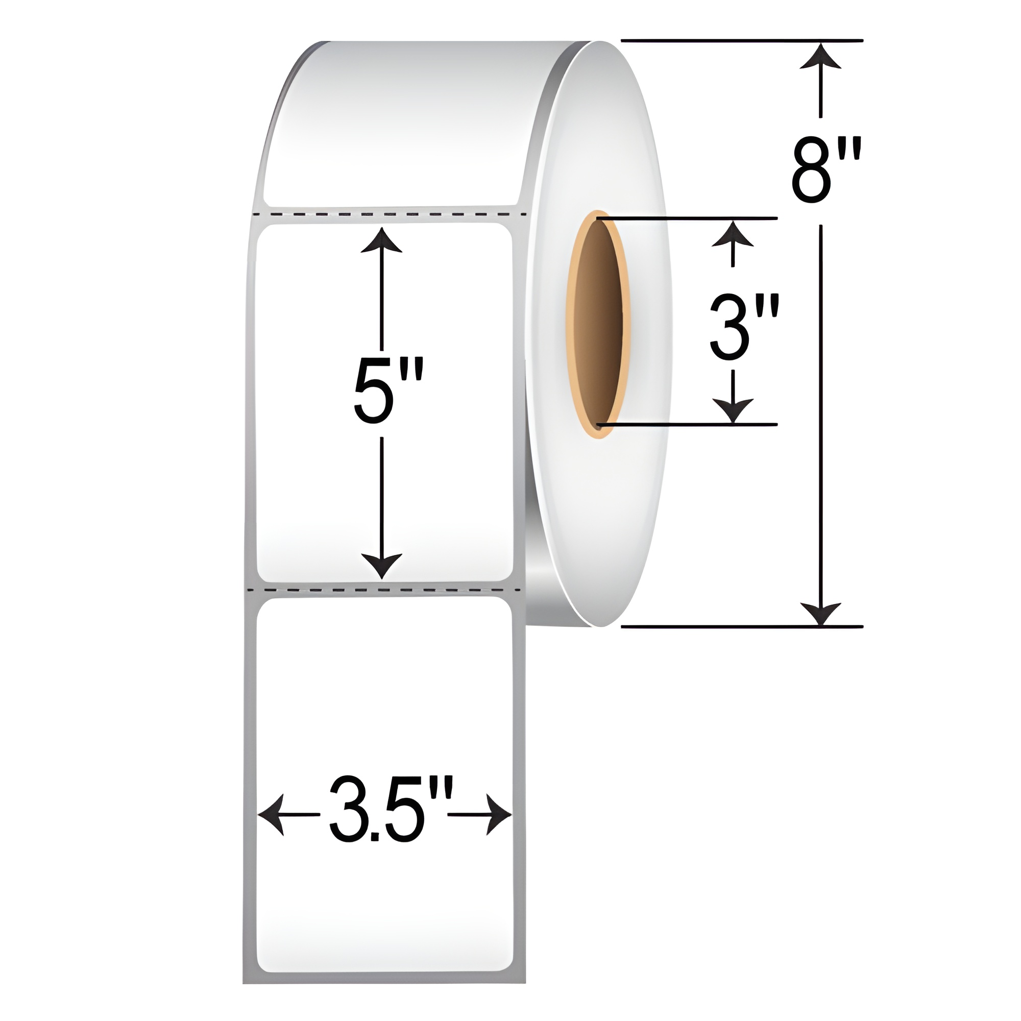 Barcodefactory 3.5x5  TT Label [Perforated] RT-35-5-1200-3