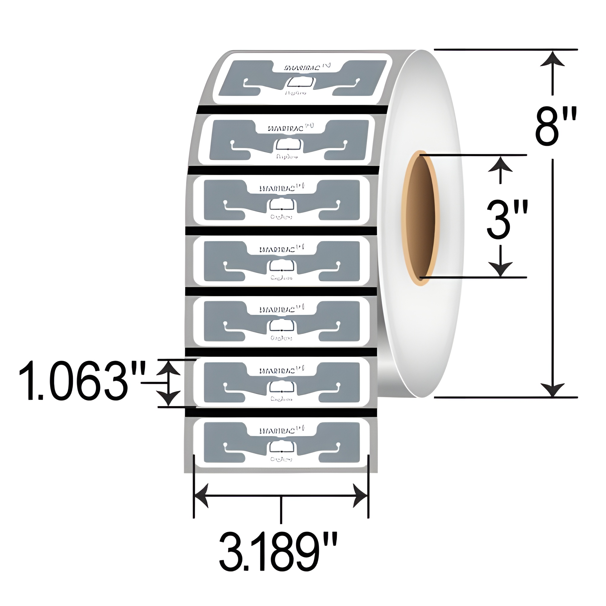 Zebra 3.819 x 1.063 TT RFID Label 10026638