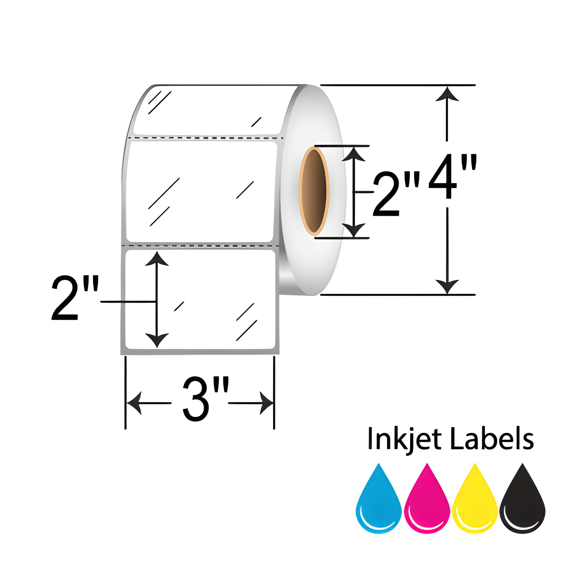 Epson ColorWorks  3x2  Inkjet Label [Perforated] C35GD004