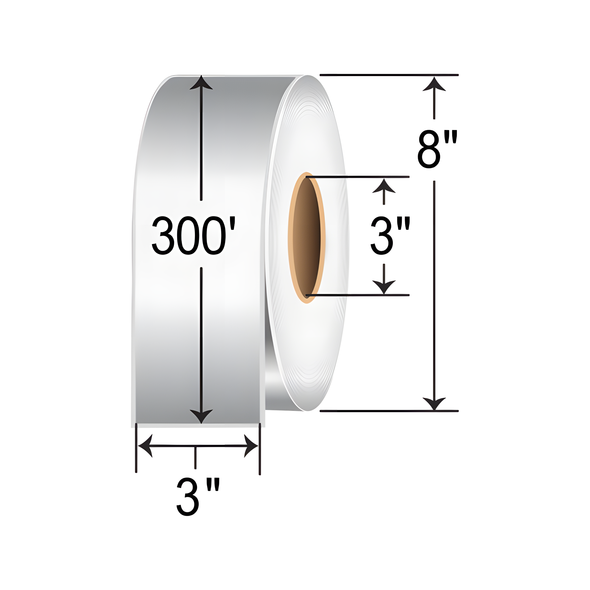 Zebra 3.0x300 TT Poly Label 10023182