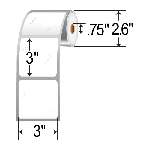 Zebra Z-Ultimate 4100T 3x3 Polyester TT Label ZIPZUM10044030