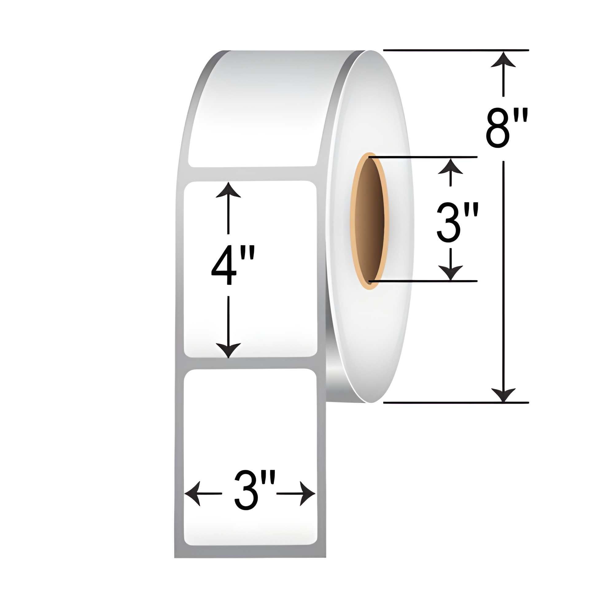 BarcodeFactory 3x4 TT Labels [Non-Perforated] 623068