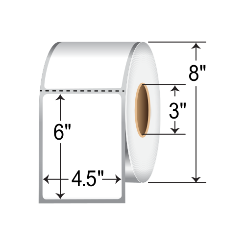 Barcodefactory 4.5x6  TT Label [Perforated] RT-45-6-995-3