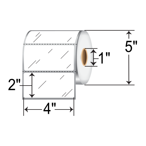 Zebra Z-Ultimate 4100T 4x2 Polyester TT Label [Perforated] ZIPZUD10044029