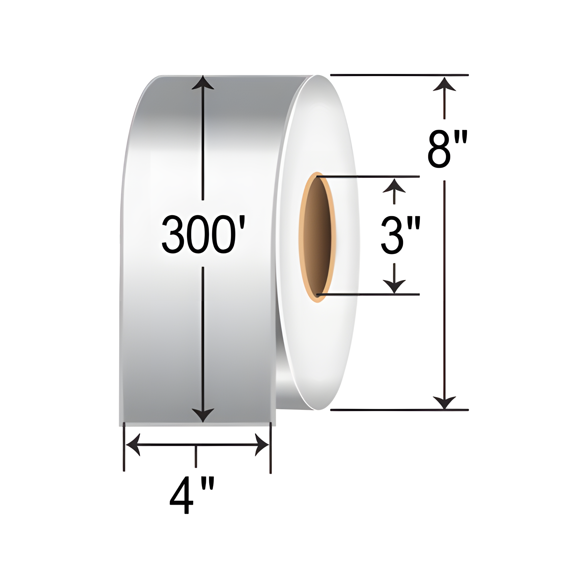 Zebra 4.0x300 TT Poly Label 10023185