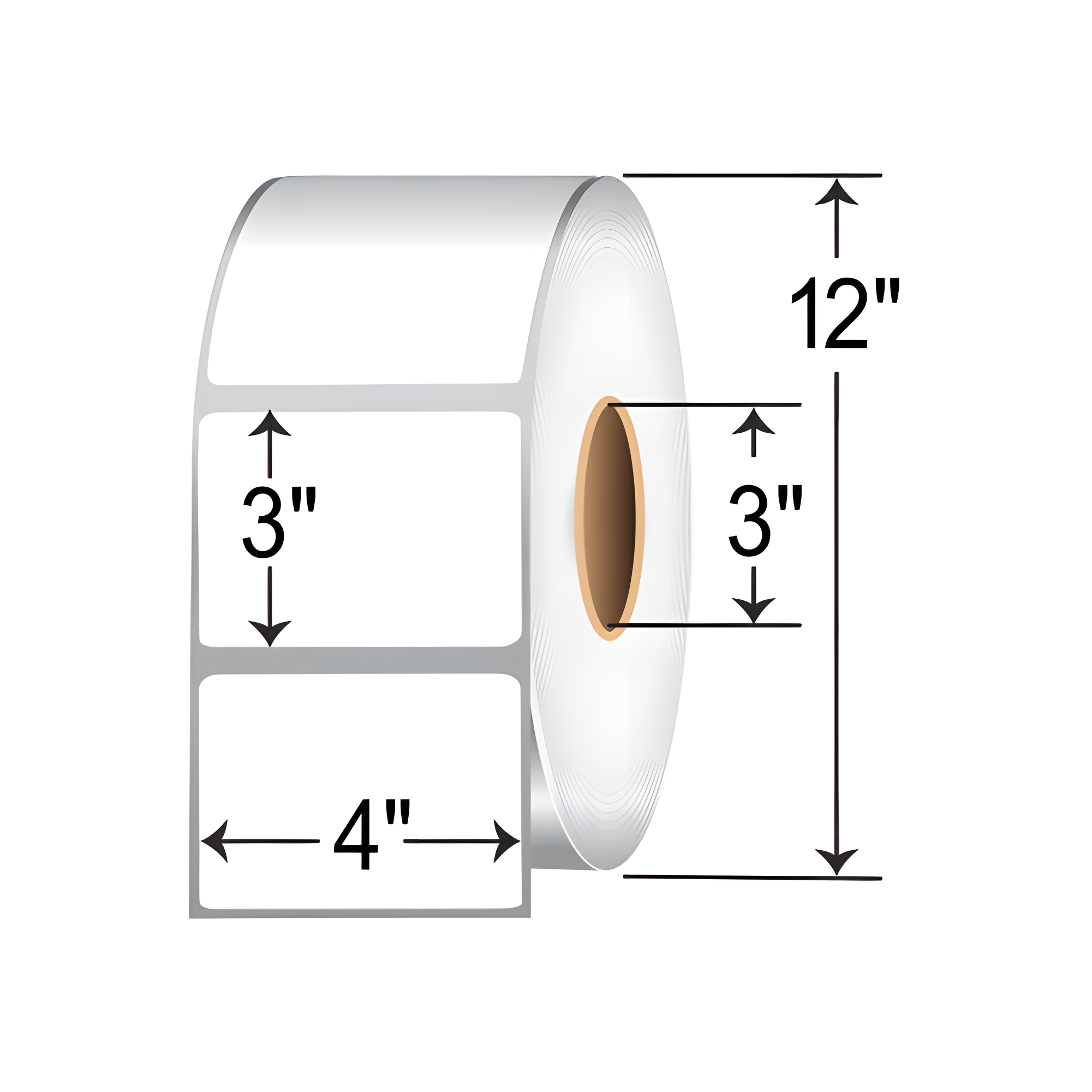 BarcodeFactory 4x3 TT Label [Non-Perforated] 620-STT-4-3