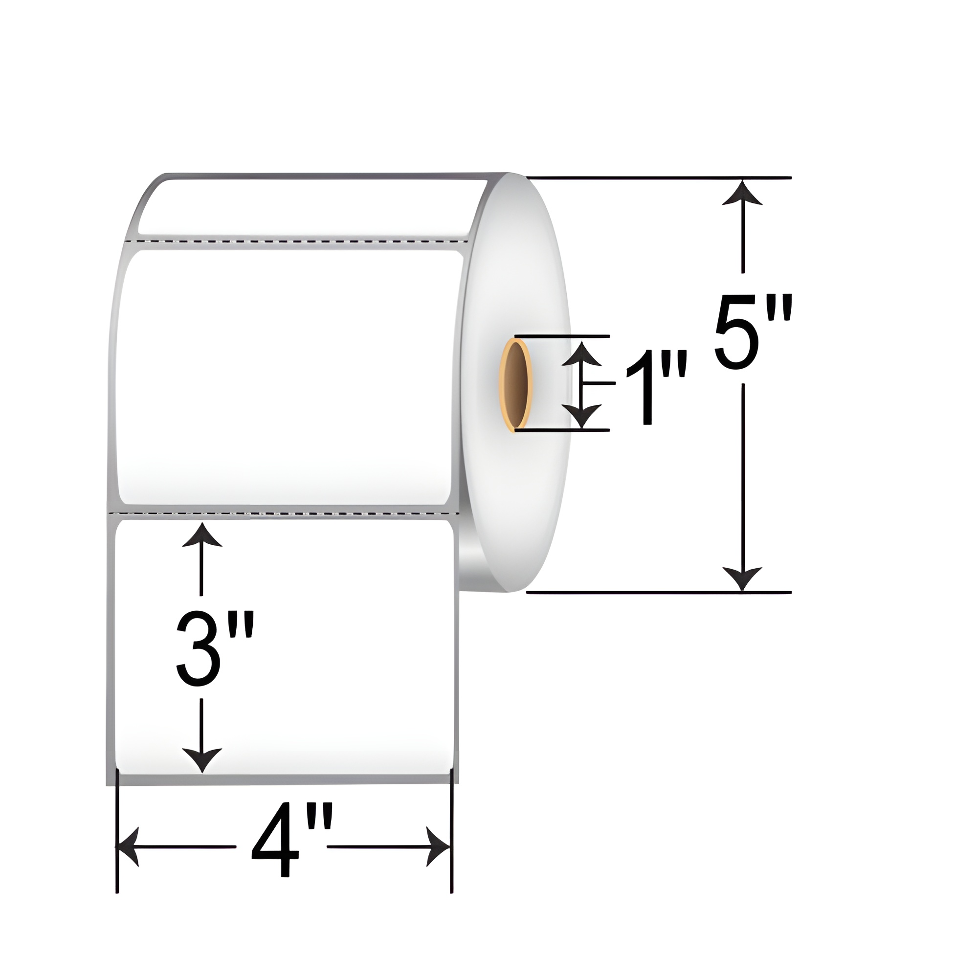 Barcodefactory 4x3  DT Label [Perforated] DT43-15PDT