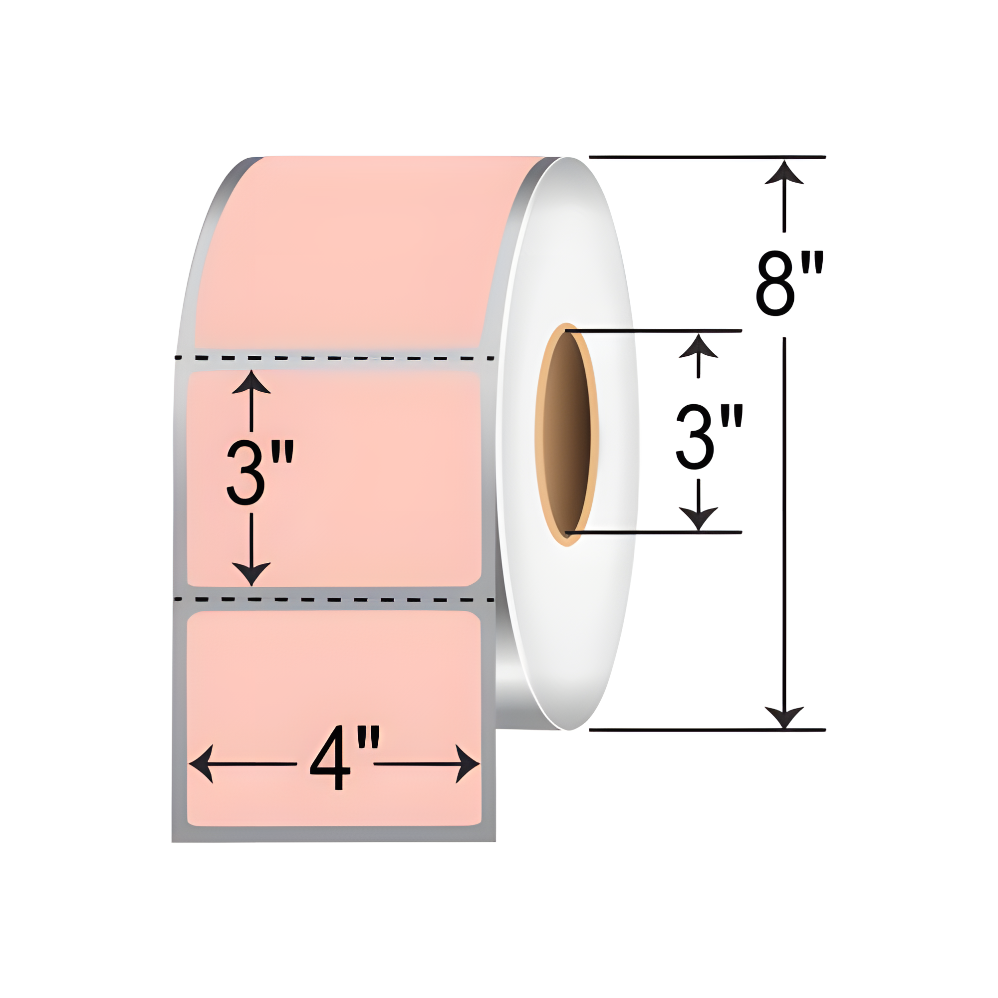 Barcodefactory 4x3  TT Label [Perforated, Pink] RFC-4-3-1900-PK