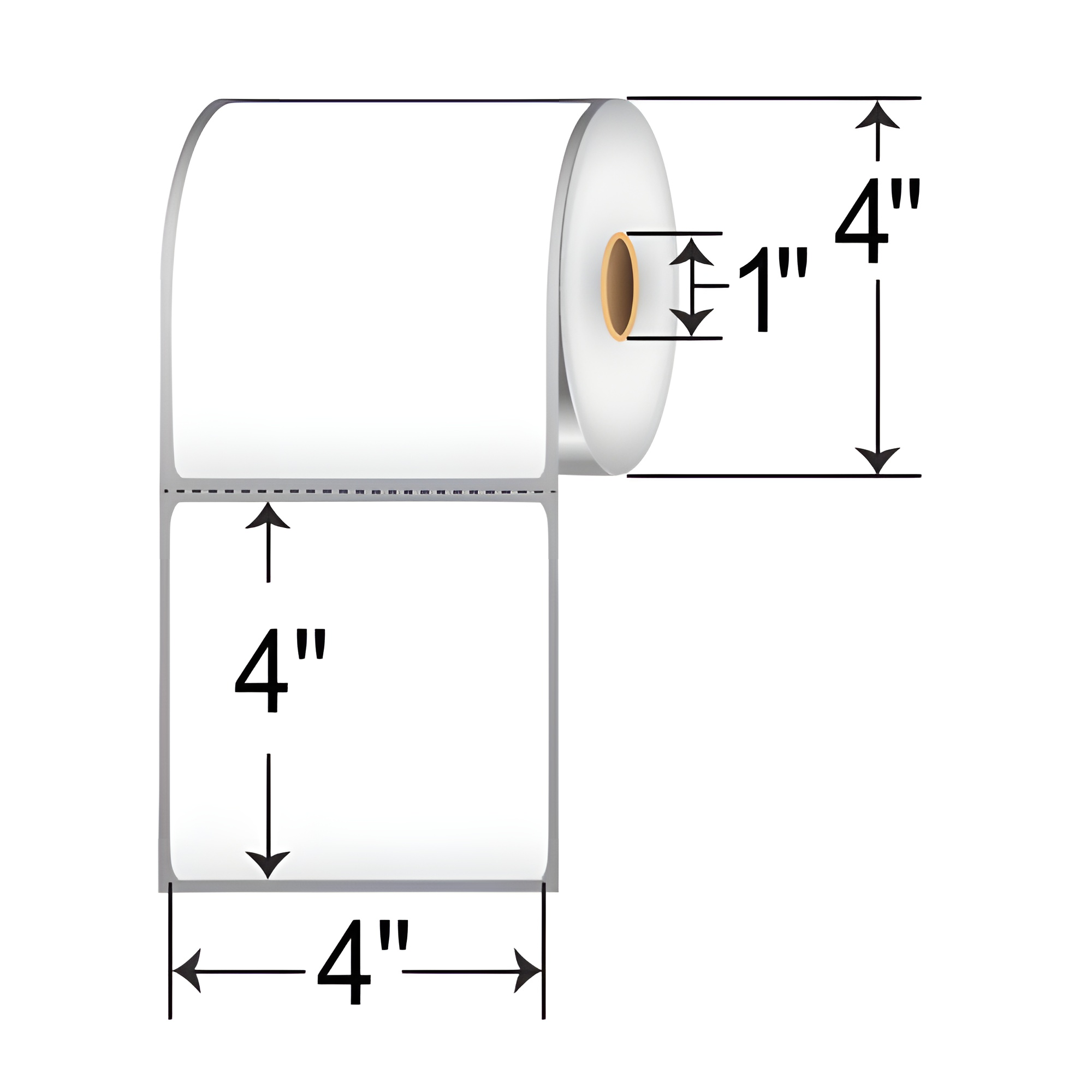 Barcodefactory 4x4  TT Label [Perforated] TH44-14PTT