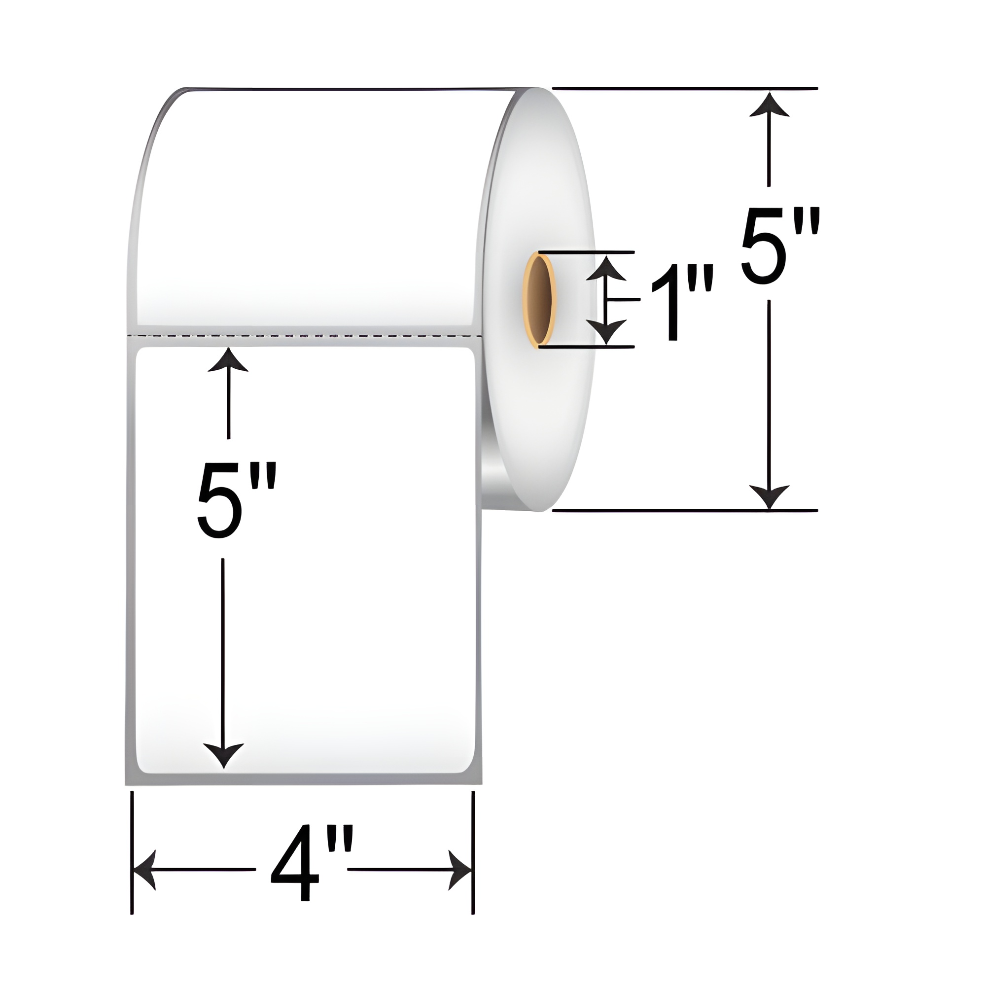 Zebra Z-Select 4000T 4x5  TT Label [Perforated] 10009531