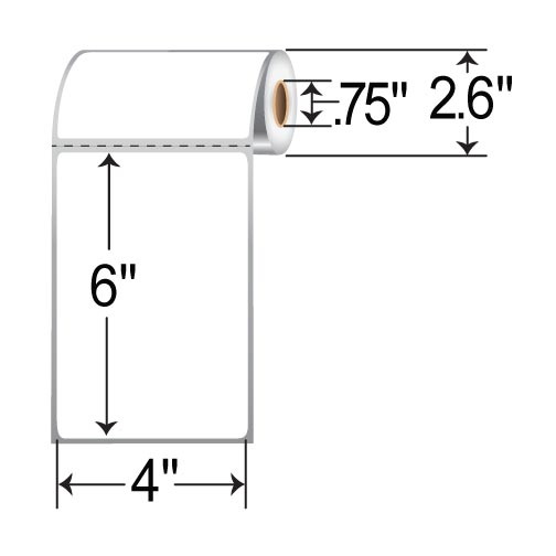 E21016 Honeywell 4 x 6 Direct Thermal Paper Label
