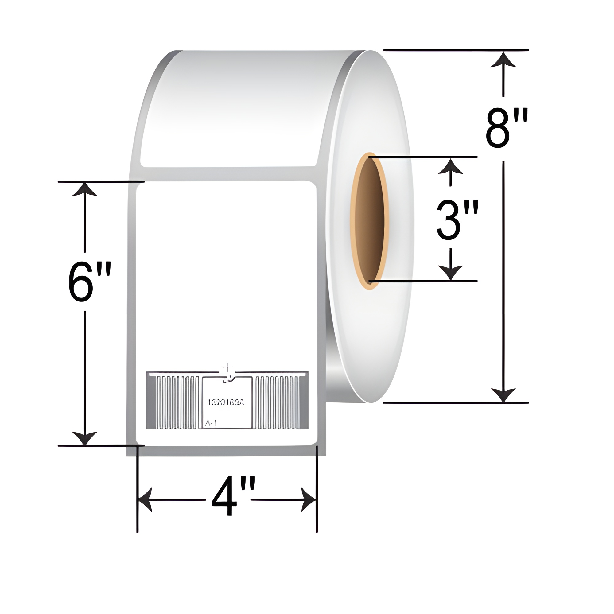 Printronix 4x6 Thermal Transfer RFID Label P150259-001