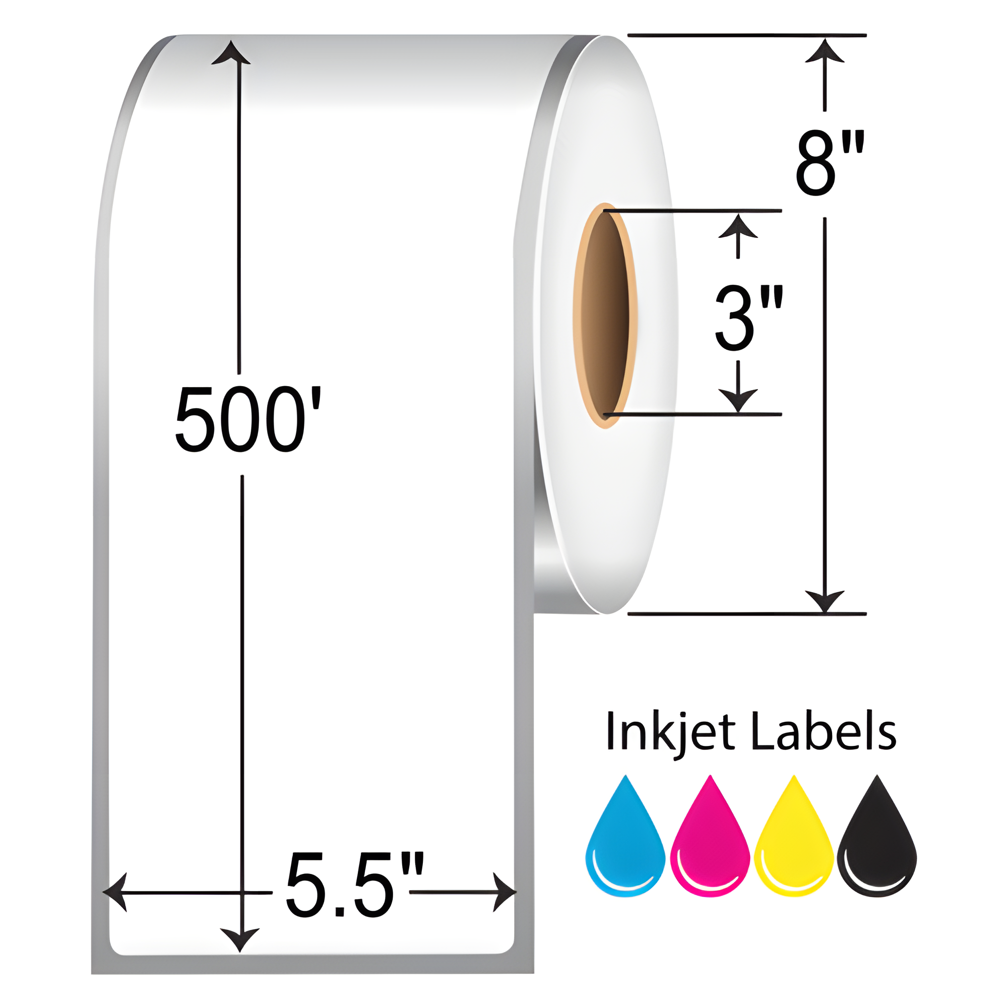 Afinia Label 5.5x500' Satin BOPP Labels [Non-Perforated] 39785