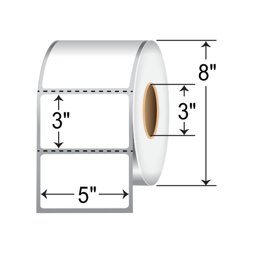 Barcodefactory 5x3  TT Label [Perforated] 5030LH1T10