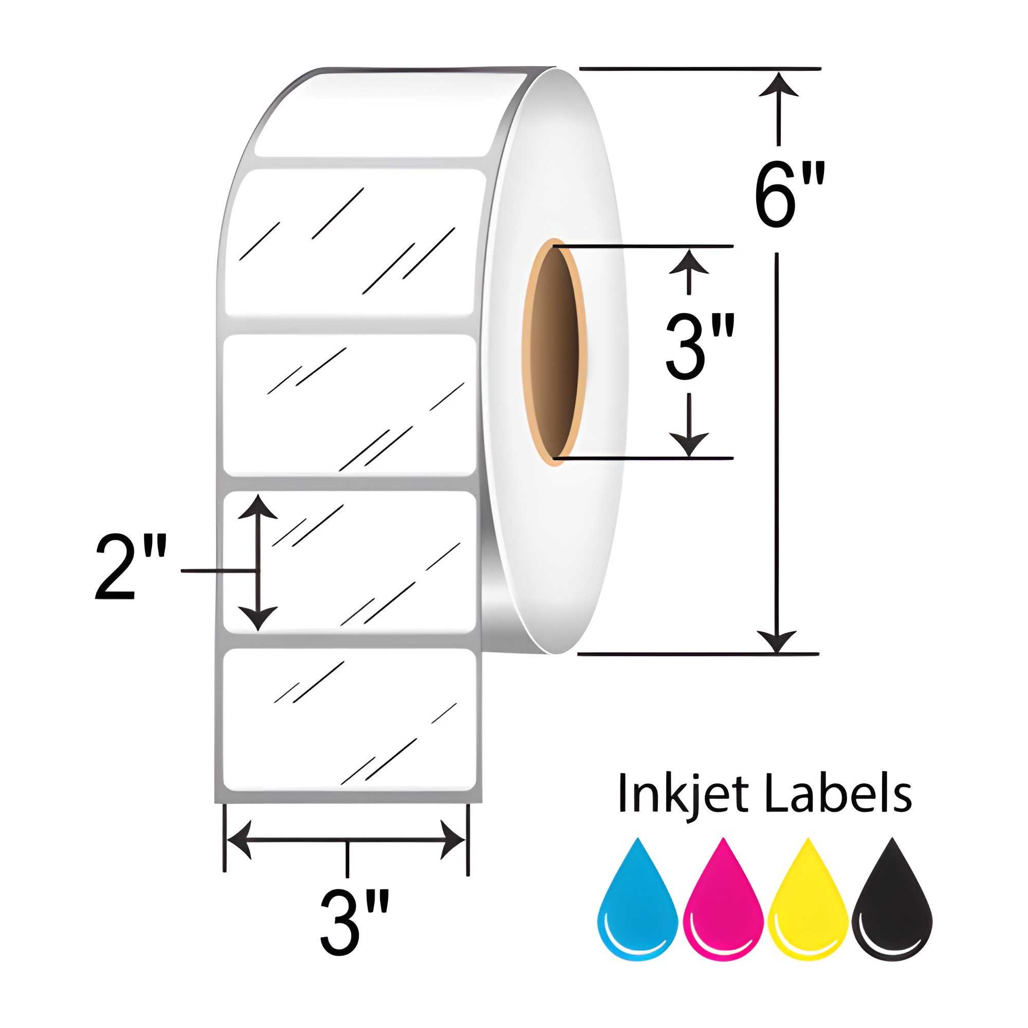 Primera 3x2 TuffCoat High-Gloss Label [Non-Perforated] 074803