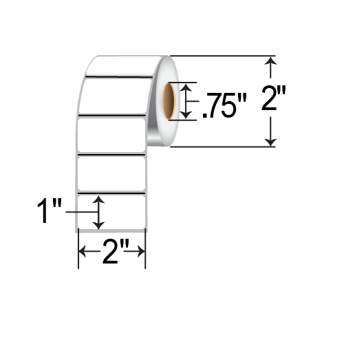 Zebra 2x1 DT [Non-Perforated, for Mobile] LD-R7MU5P