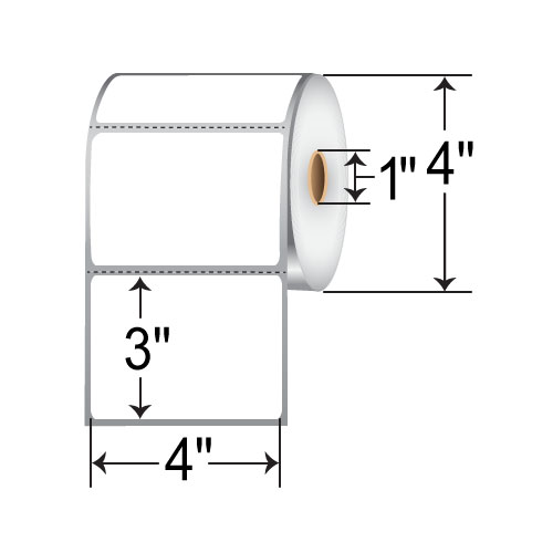 Barcodefactory 4x3  DT Label [Perforated] DT43-14PDT