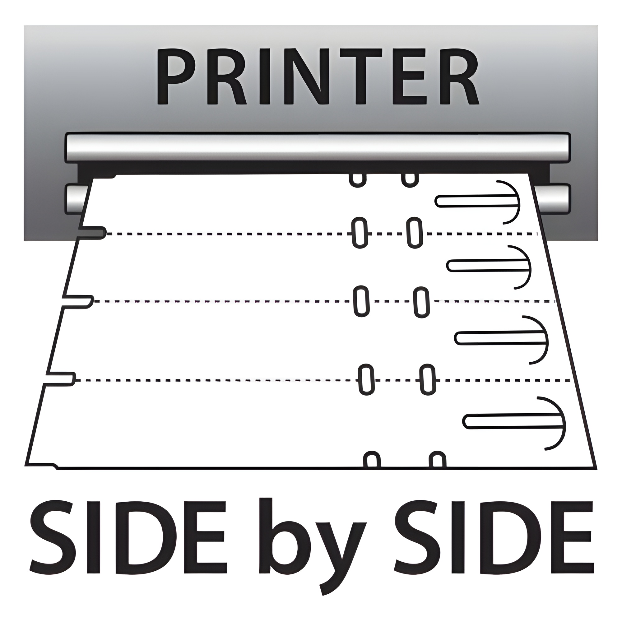 BarcodeFactory 7x1 Thermal White Tree Wrap Tags  [Non-Perforated] BAR-WPT7X1-WH