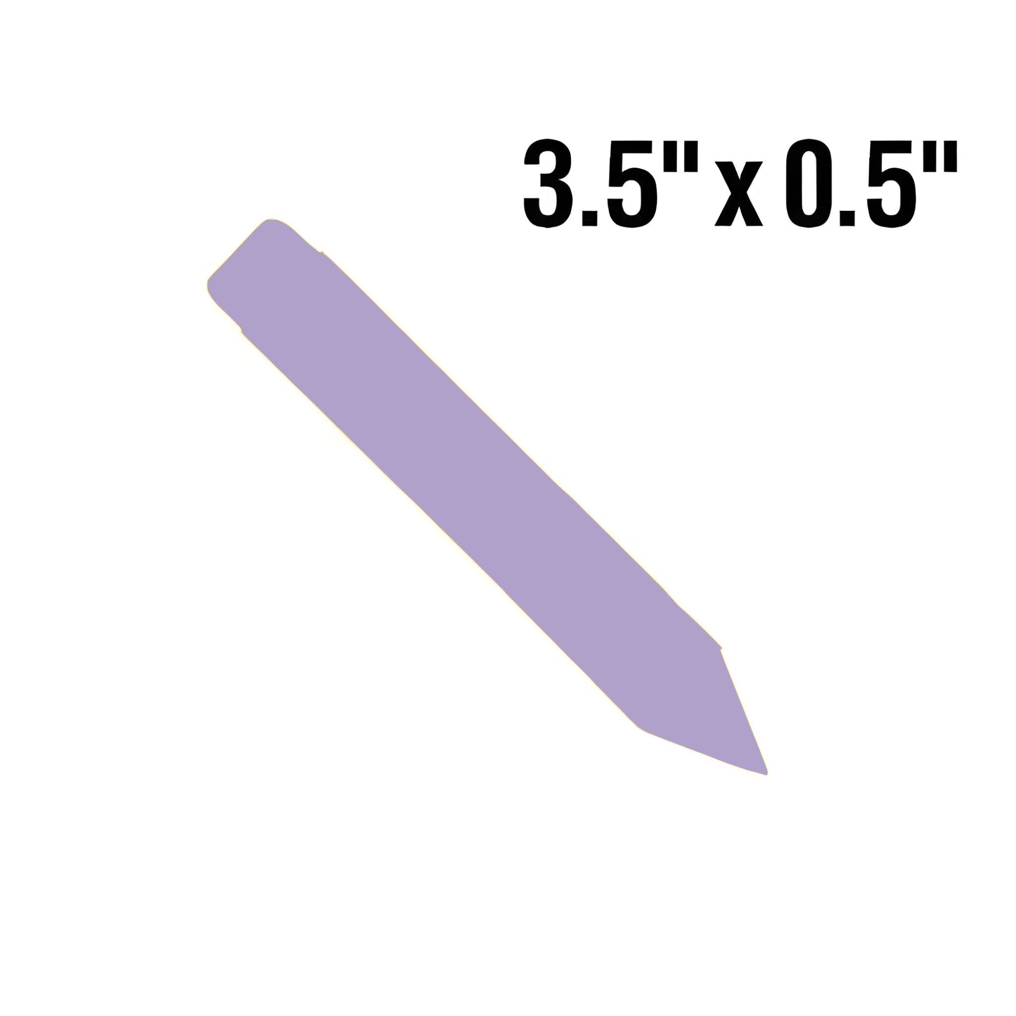 BarcodeFactory 3.5x0.5 Thermal Lavender Pot Stakes Single Roll BAR-SP35X05-LA-EA