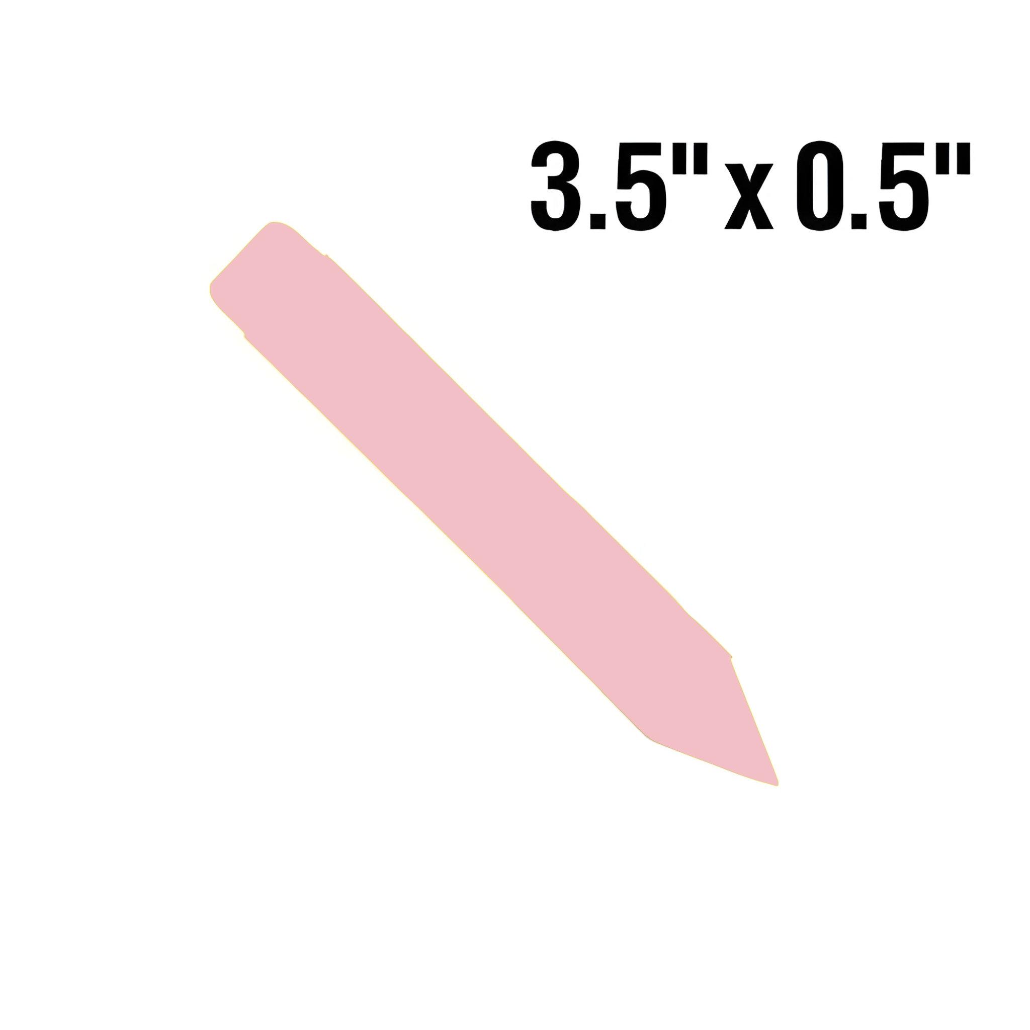 BarcodeFactory 3.5x0.5 Thermal Pink Pot Stakes Single Roll BAR-SP35X05-PK-EA