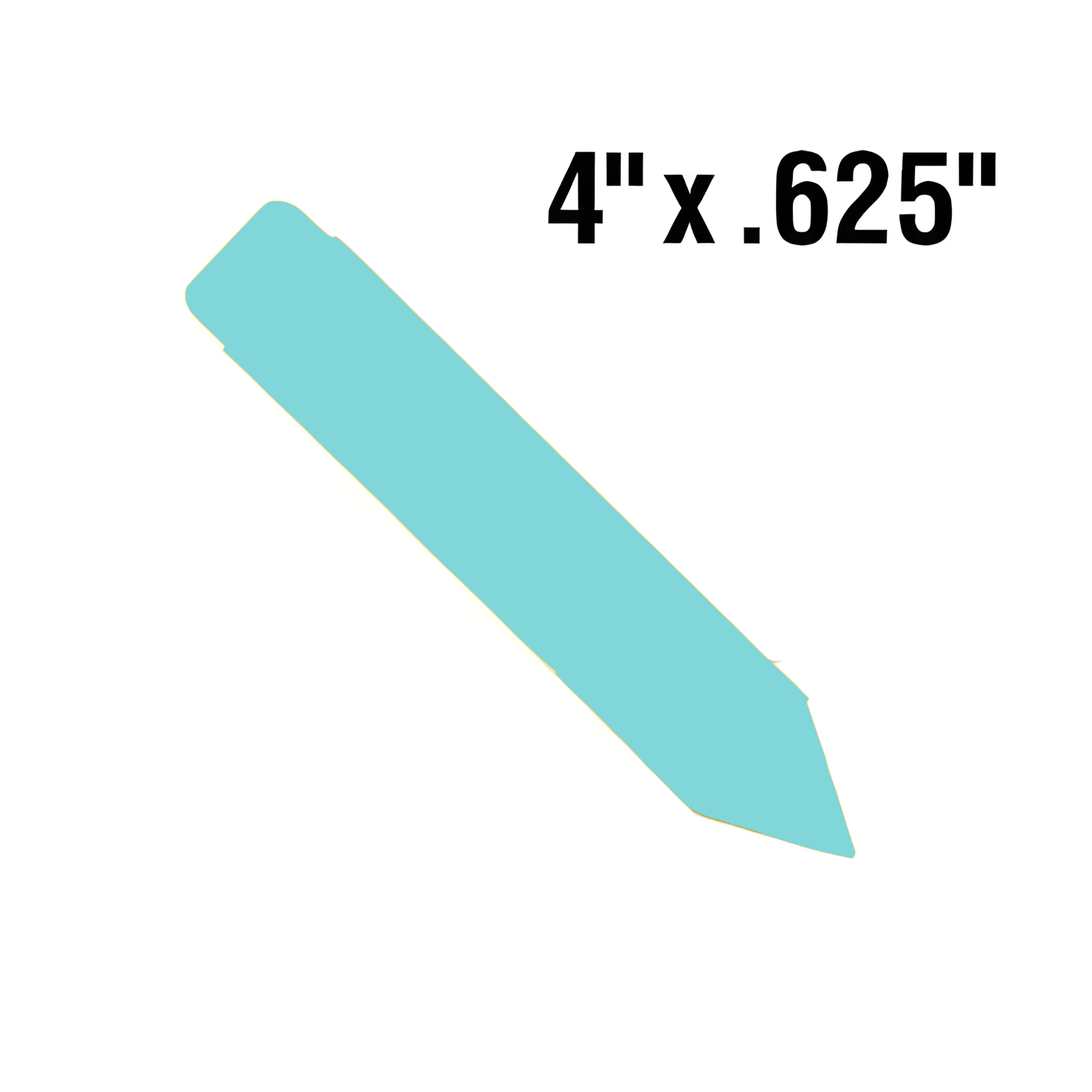 BarcodeFactory 4x0.625 Thermal Blue Pot Stakes Single Roll BAR-SP4X06-BL-EA