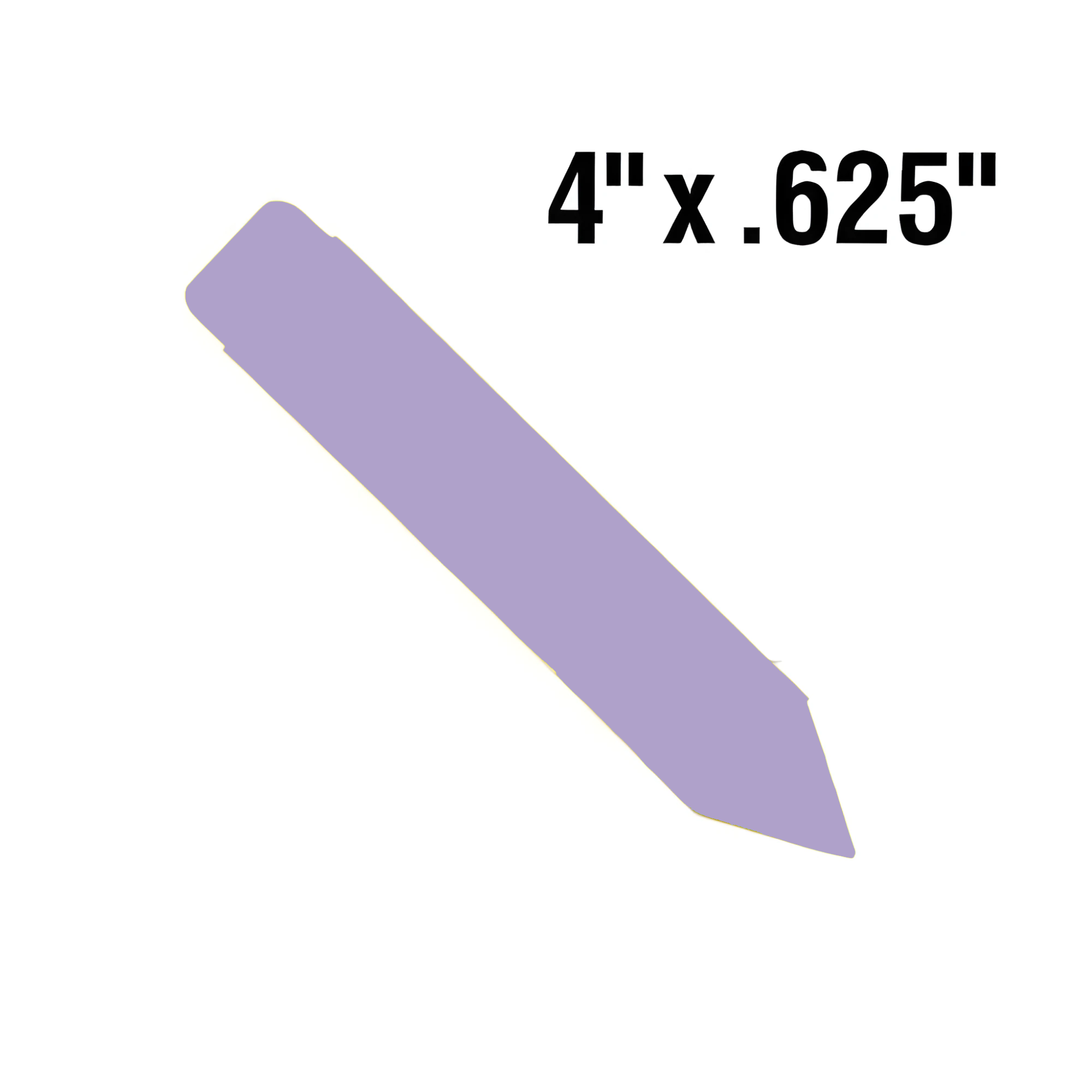 BarcodeFactory 4x0.625 Thermal Lavender Pot Stakes BAR-SP4X06-LA