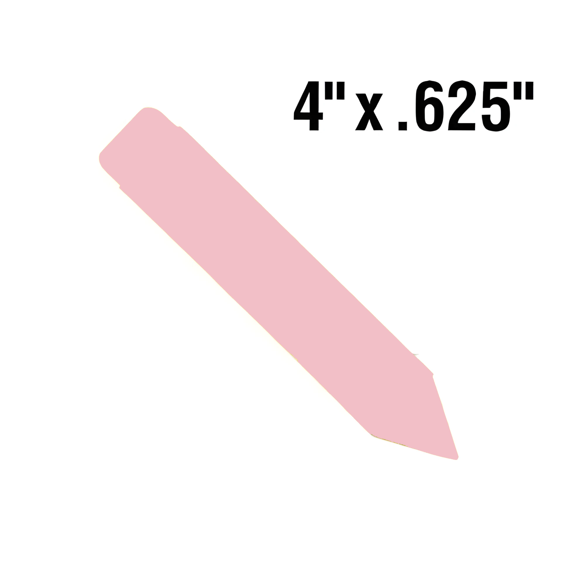 BarcodeFactory 4x0.625 Thermal Pink Pot Stakes BAR-SP4X06-PK