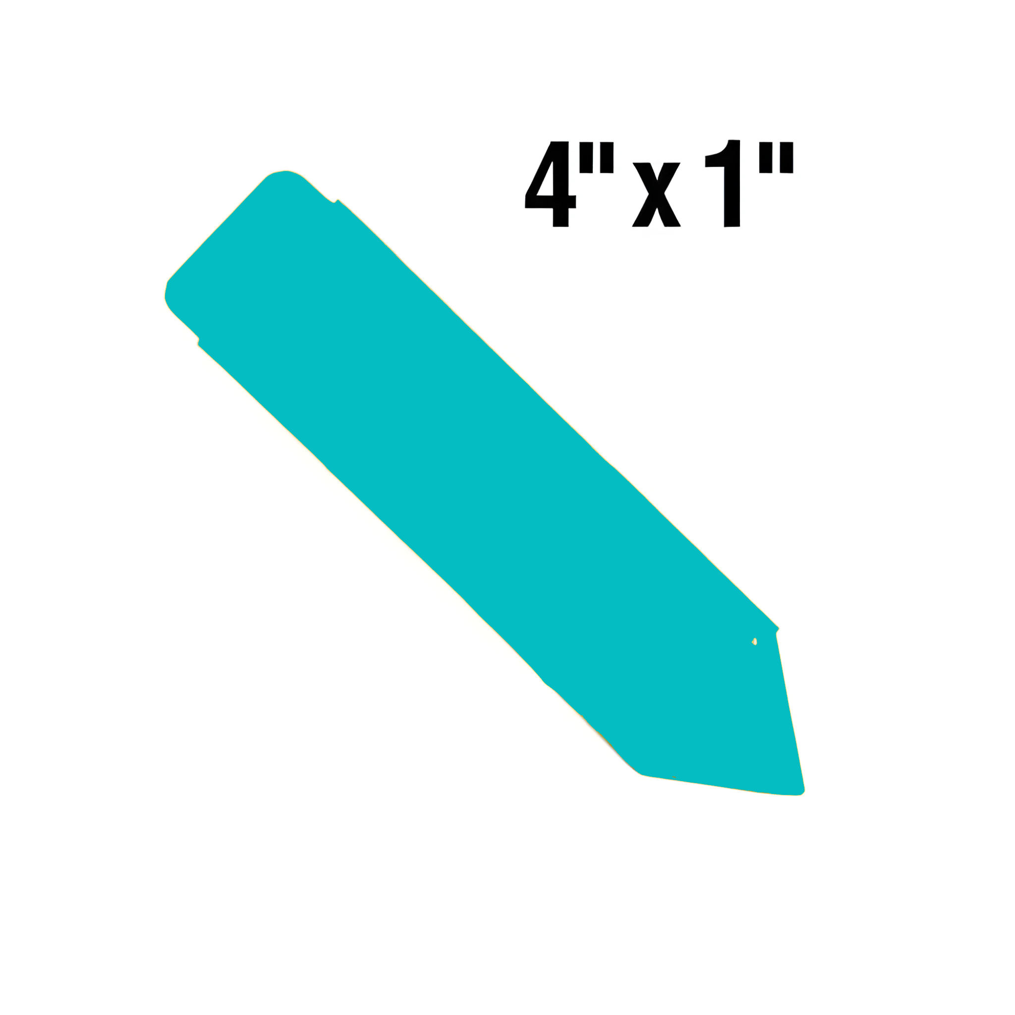 BarcodeFactory 4x1 Thermal Blue Pot Stakes BAR-SP4X1-BL