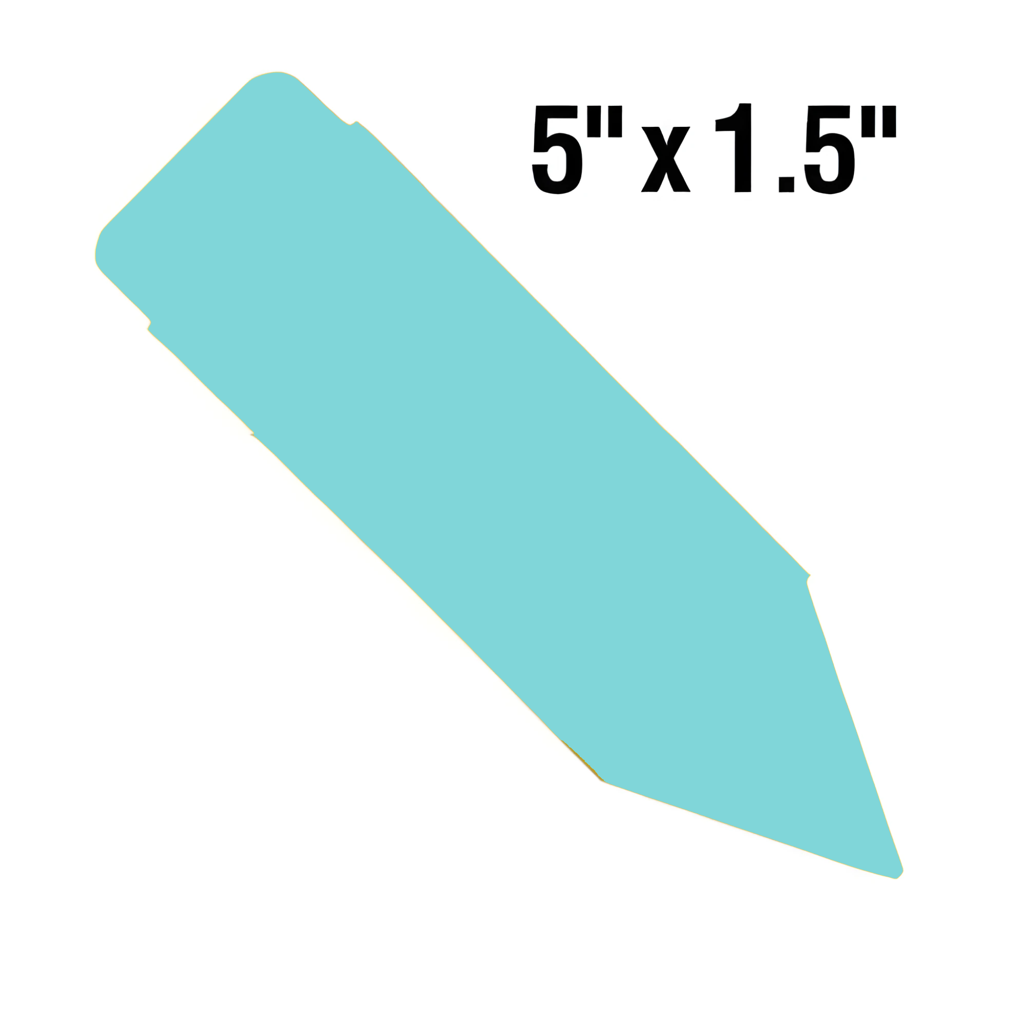 BarcodeFactory 5x1.5 Thermal Blue Pot Stakes Single Roll BAR-SP5X15-BL-EA