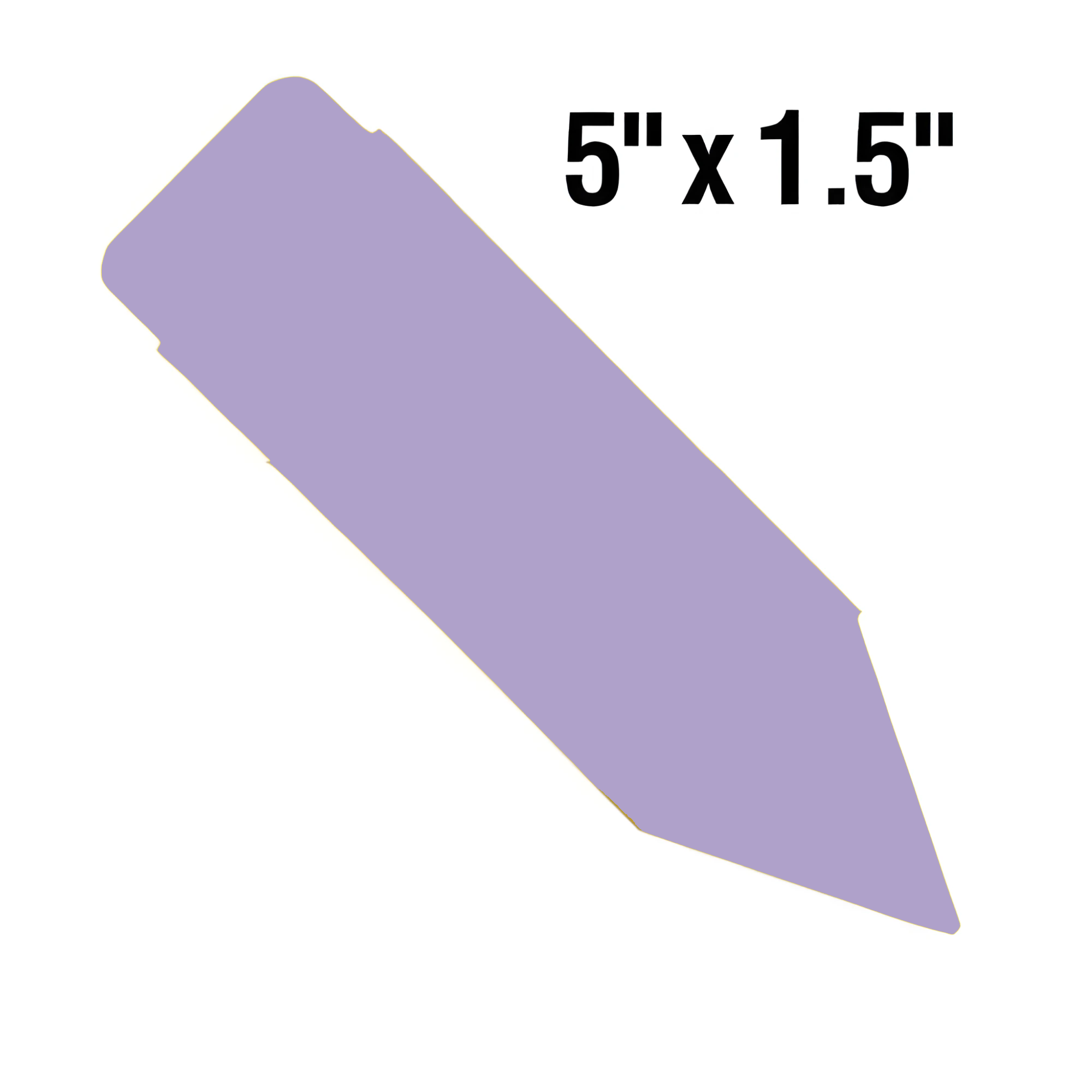 BarcodeFactory 5x1.5 Thermal Lavender Pot Stakes Single Roll BAR-SP5X15-LA-EA