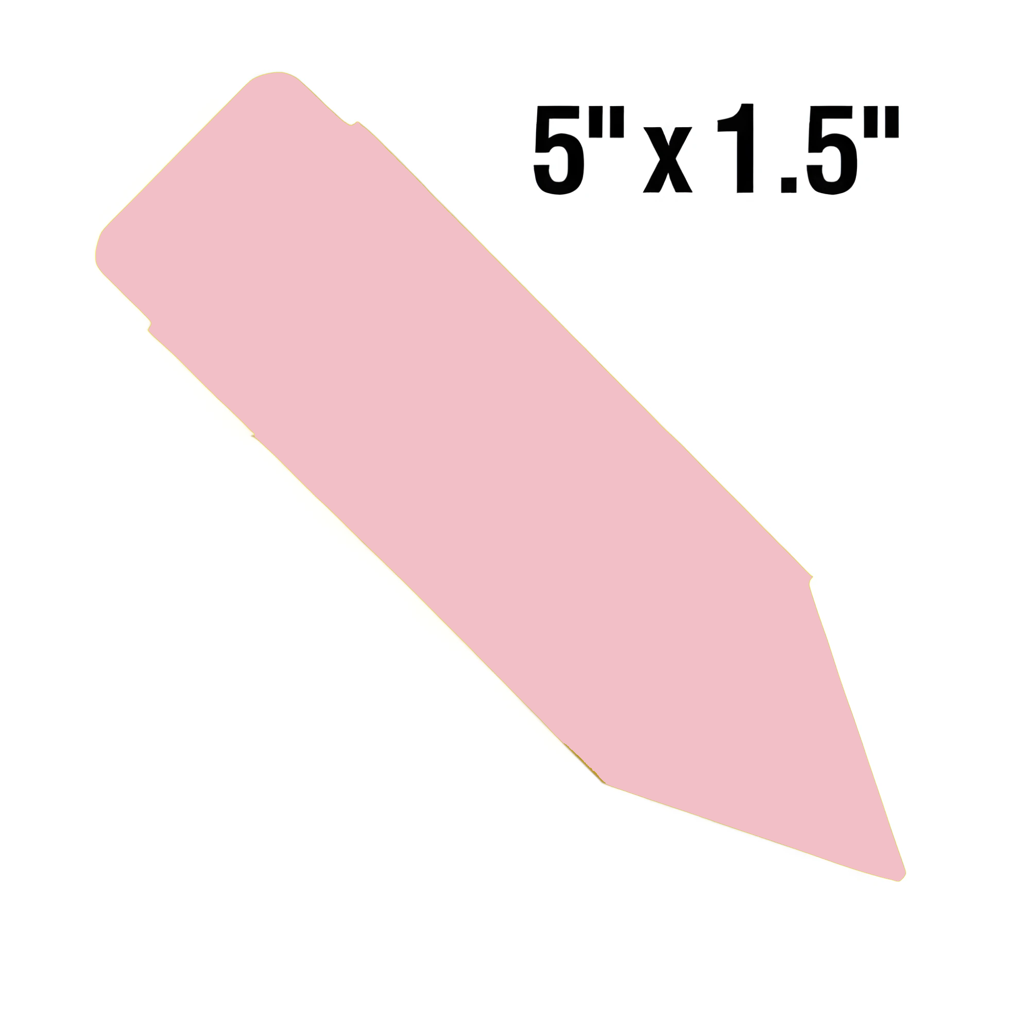 BarcodeFactory 5x1.5 Thermal Pink Pot Stakes Single Roll BAR-SP5X15-PK-EA