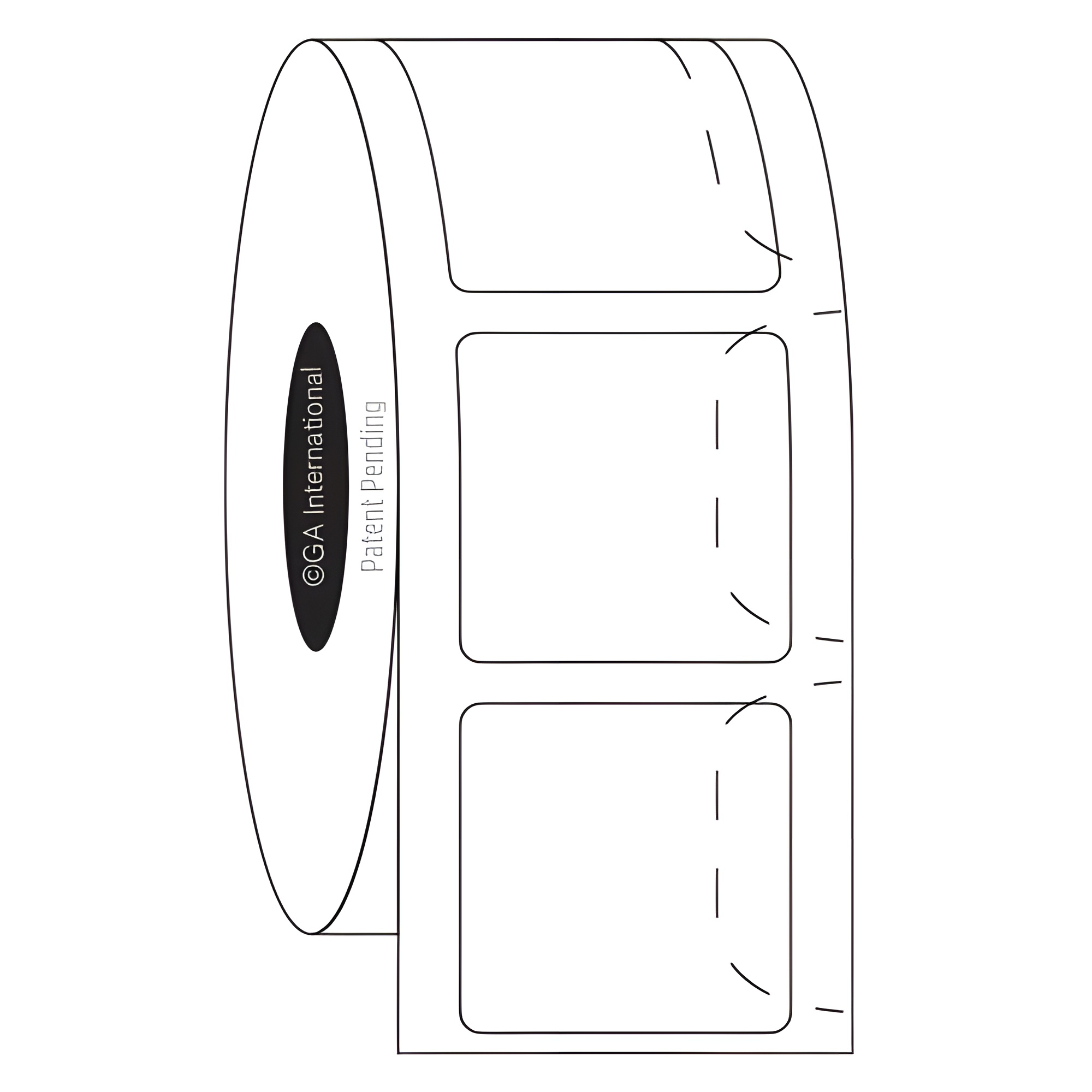 LabTAG 1” x 1” DT Cryo Labels (White) SPDTU-29NPC1-1WH