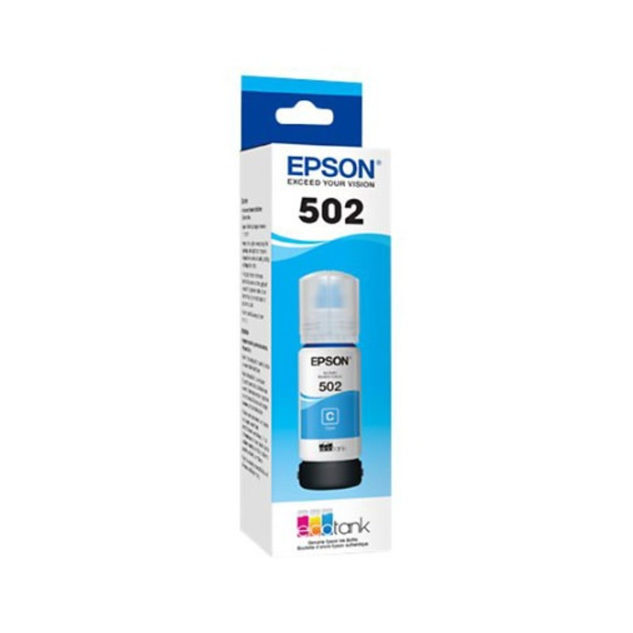 Epson Cyan T502 Ink Bottle T502220-S