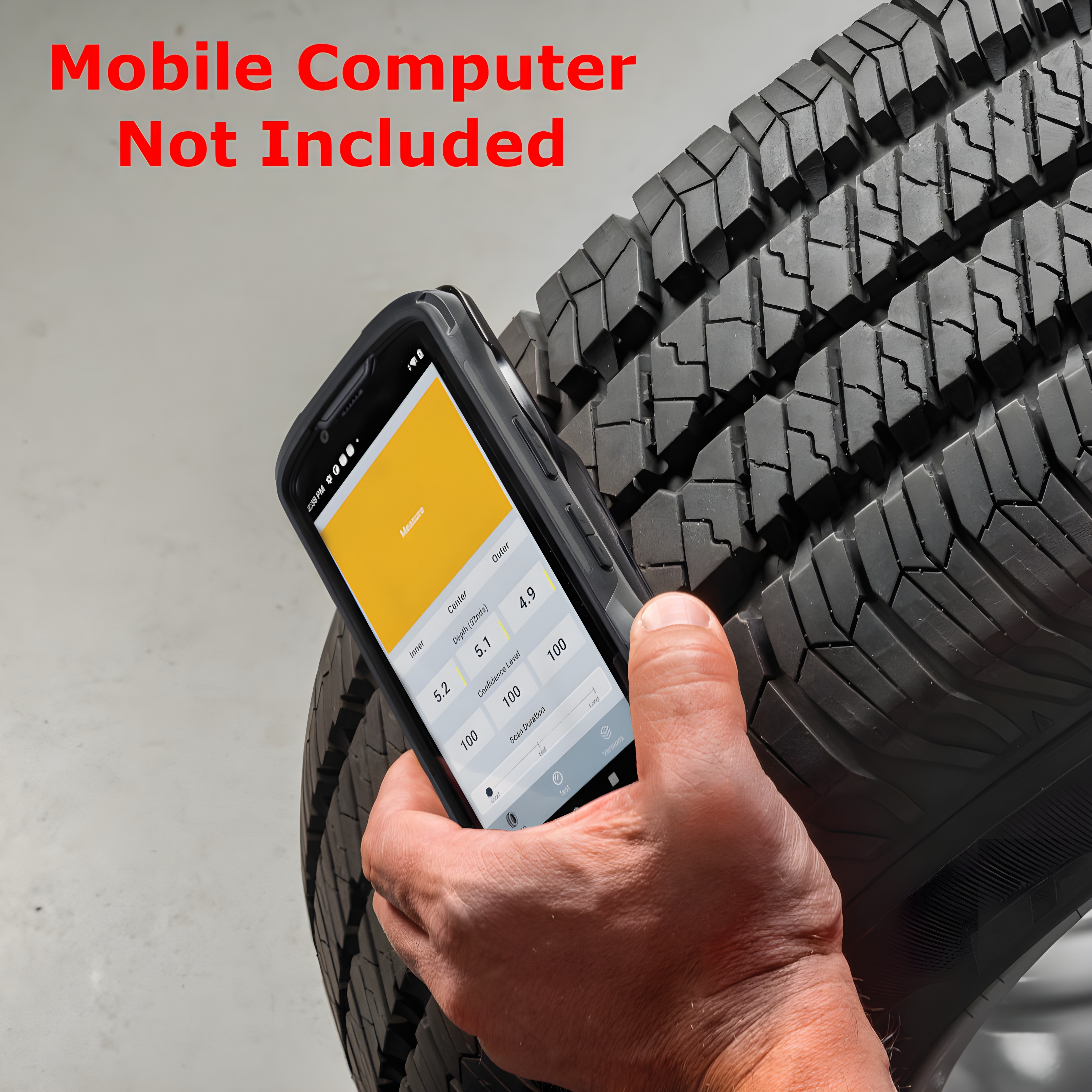 Zebra TC58E Snap-on Tire Tread Depth Reader TRD-TC5X-SNP1-01