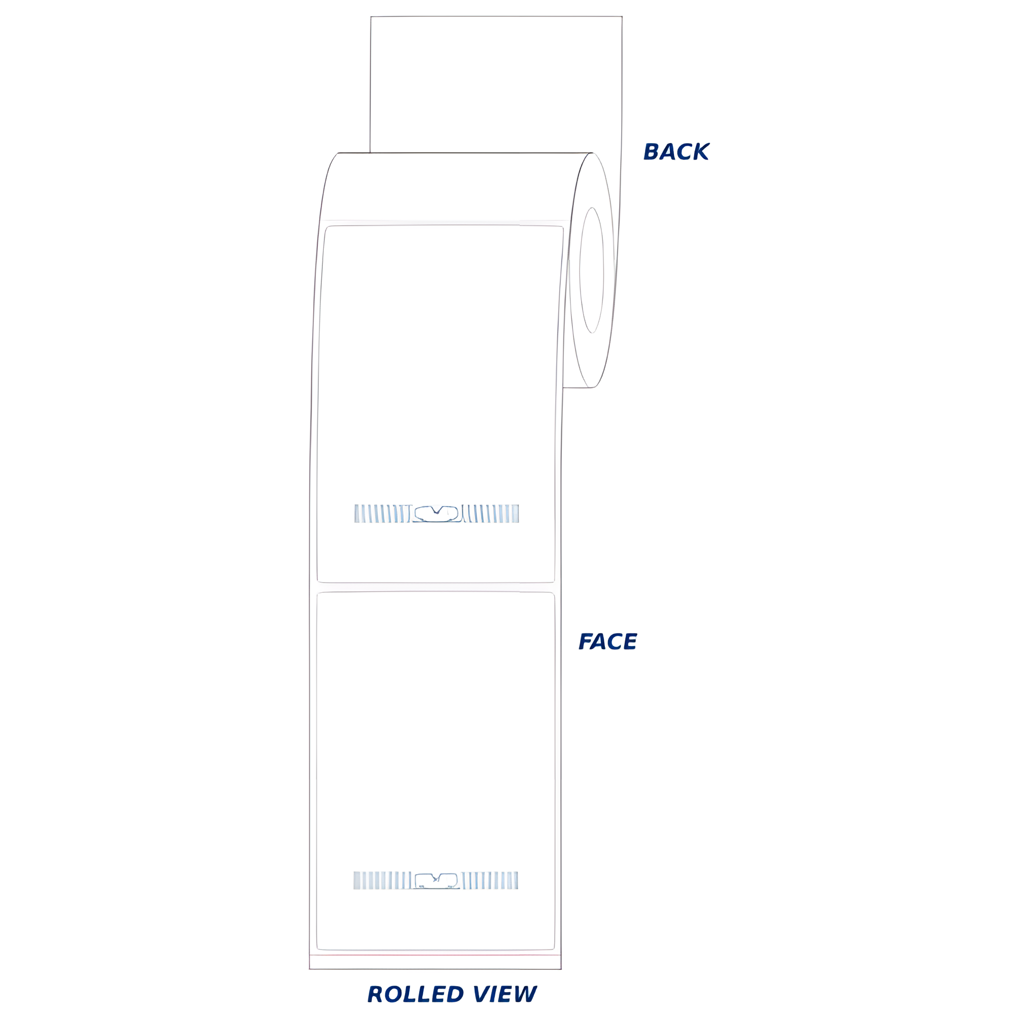 BarcodeFactory 4 x 6 EOS-430 M730 RFID Label [ARC Approved] TT46-P-RFID-EOS430-BAR