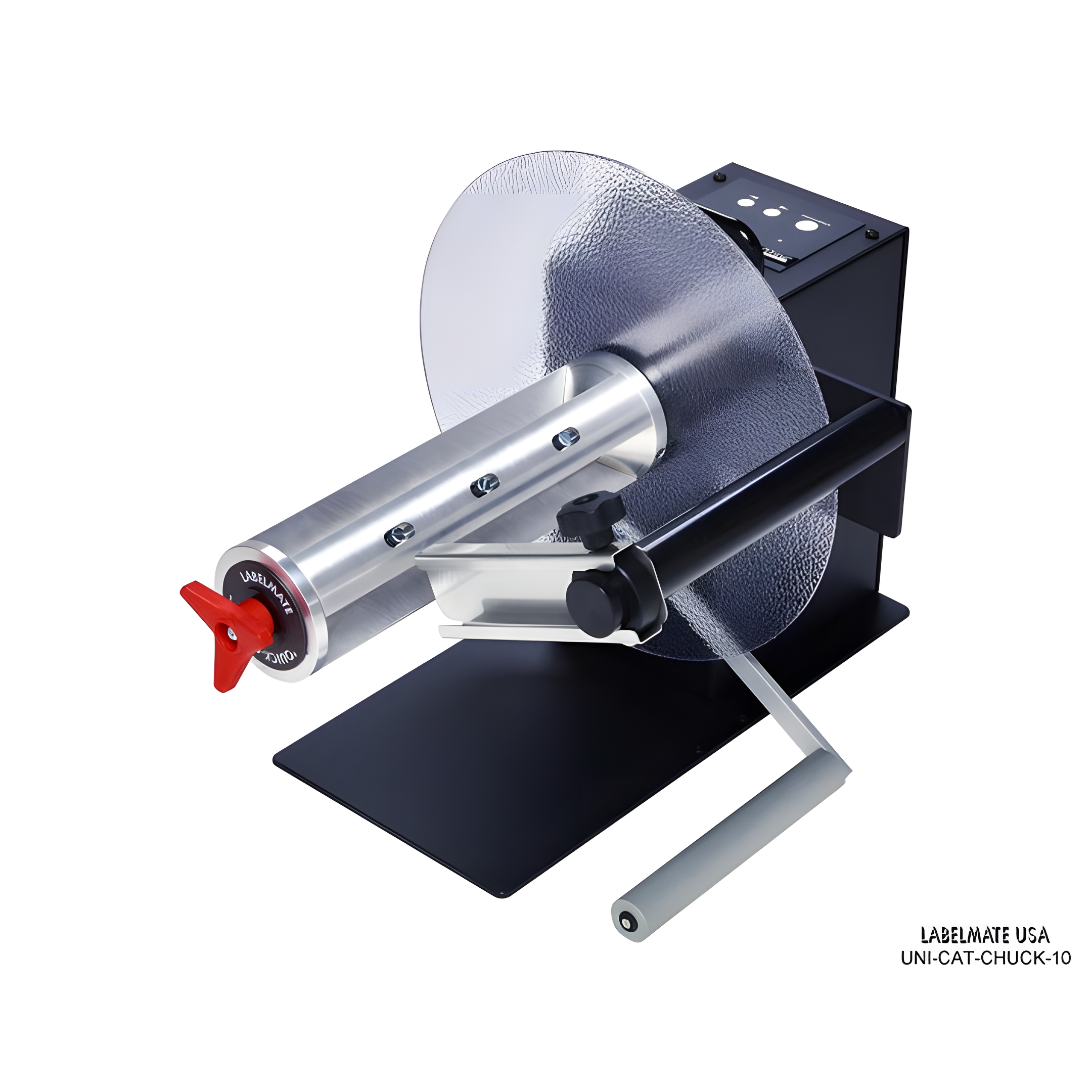Labelmate UNI-CAT-CHUCK-10 Universal “Smart” Rewinder/Unwinder [10.5"] UNI-CAT-CHUCK-10