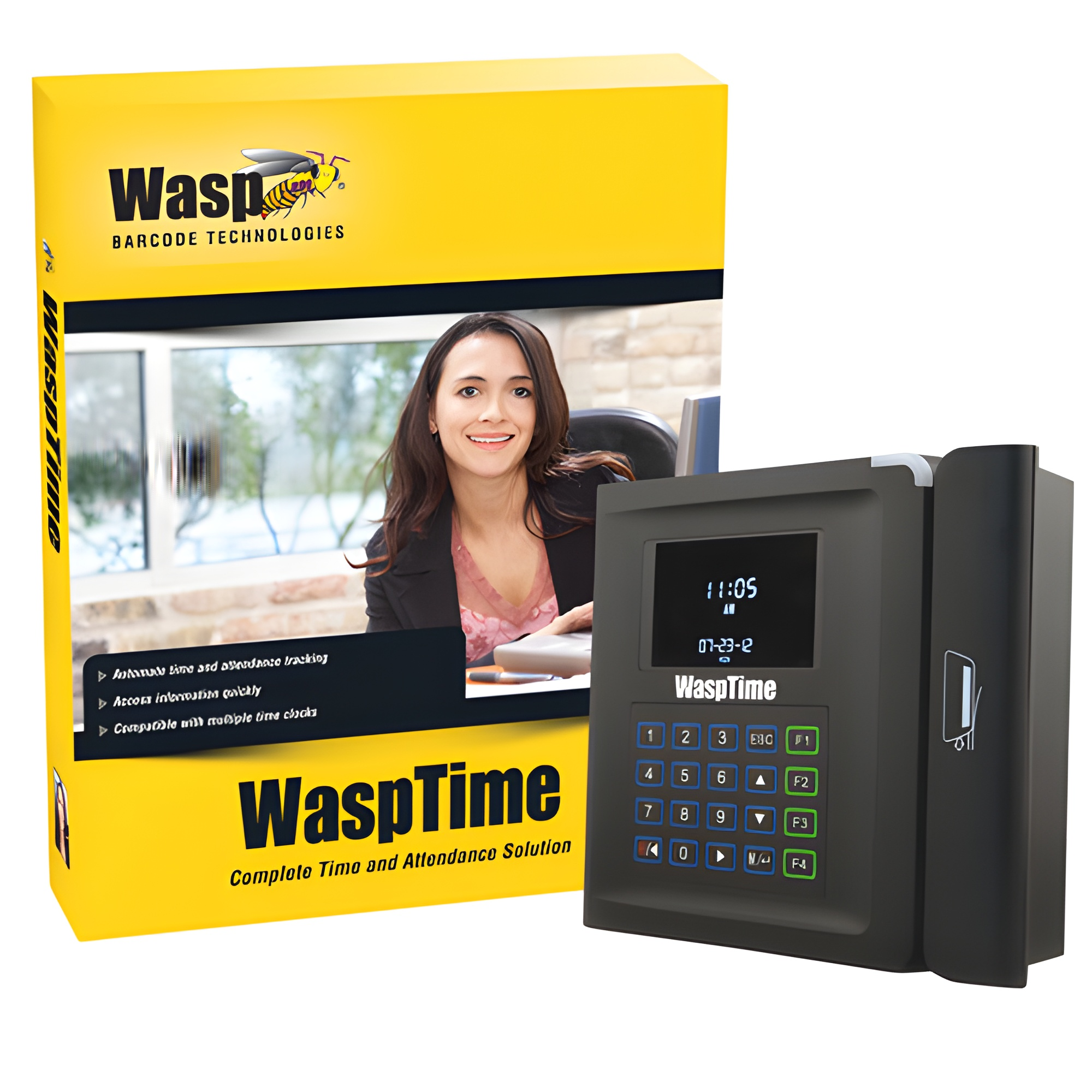 Wasp WaspTime V7 Standard With Barcode Clock 633808550004