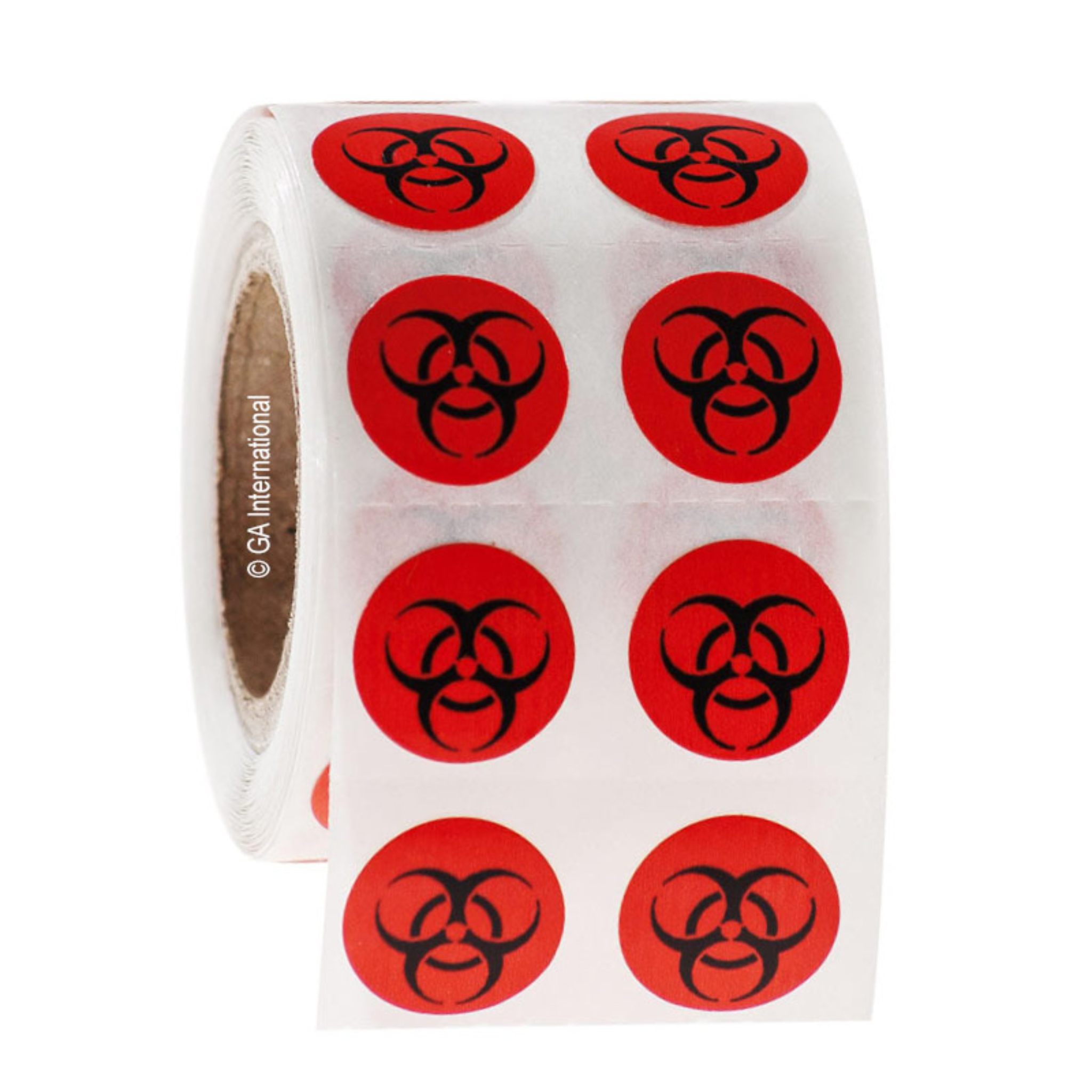 LabTAG 0.5” Circle Biohazard Symbol Warning Label WL-012-1P