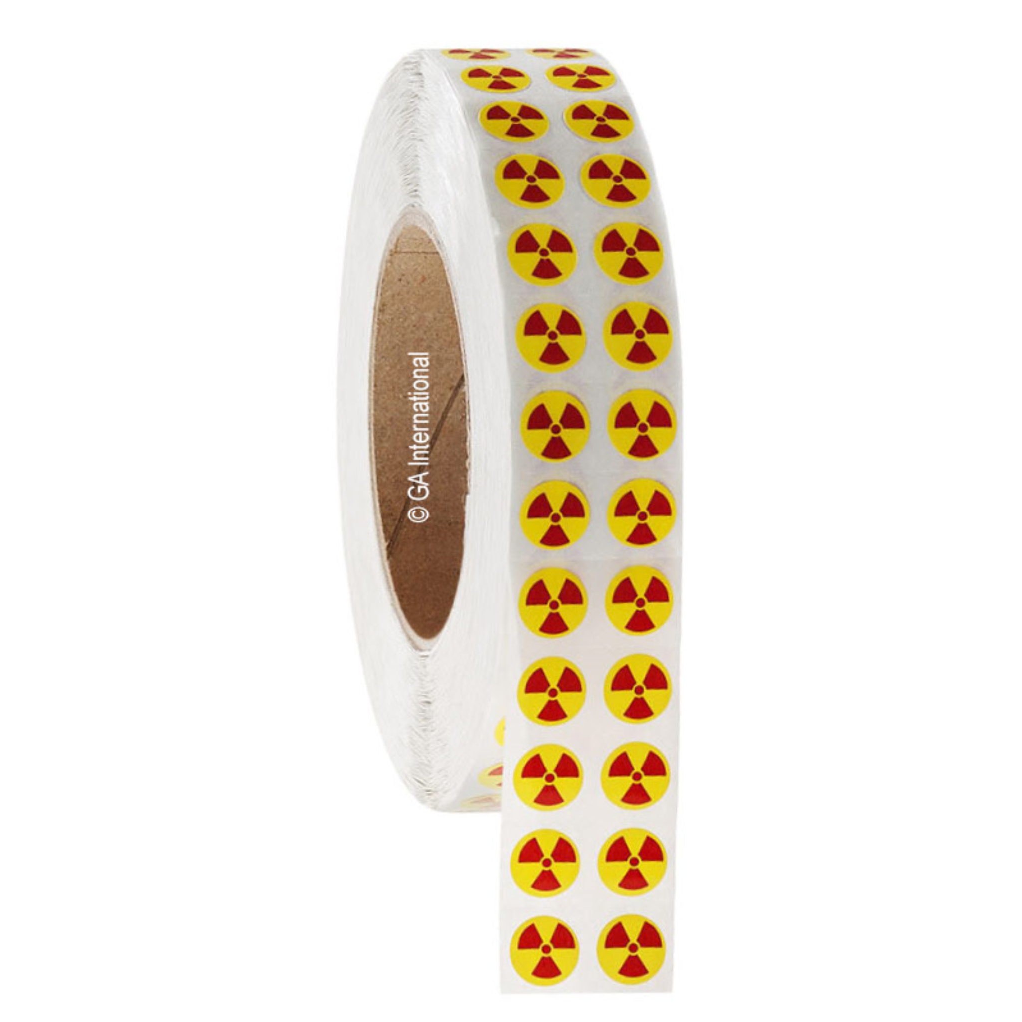LabTAG 0.5" Circle Radioactive Warning Label WLA-014-1P