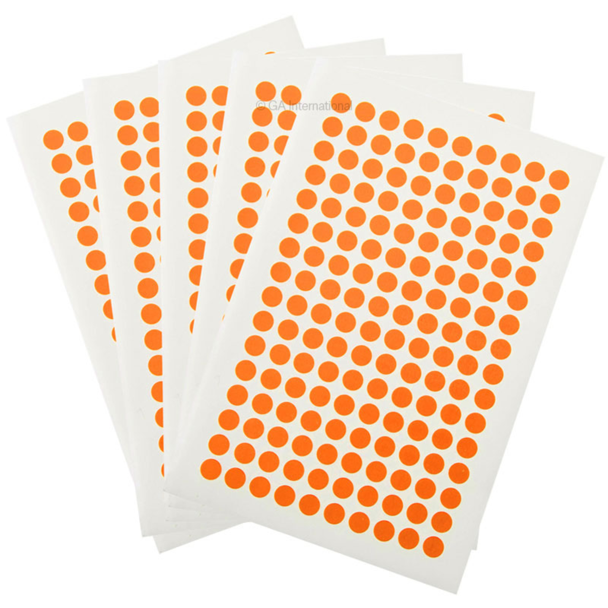 LabTAG 0.28" Circle Deep Freeze Labels [Orange] WRPLT-OR