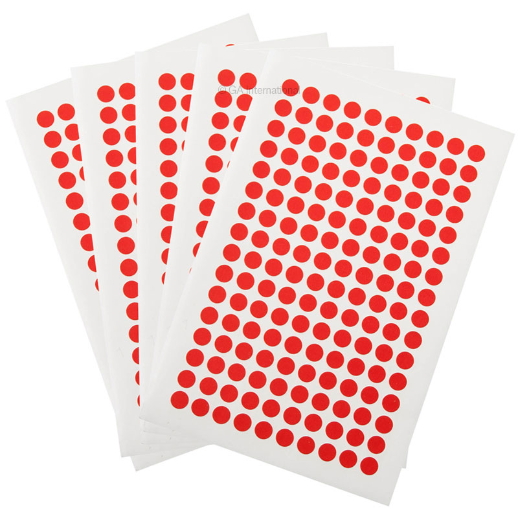 LabTAG 0.28" Circle Deep Freeze Labels [Red] WRPLT-RE