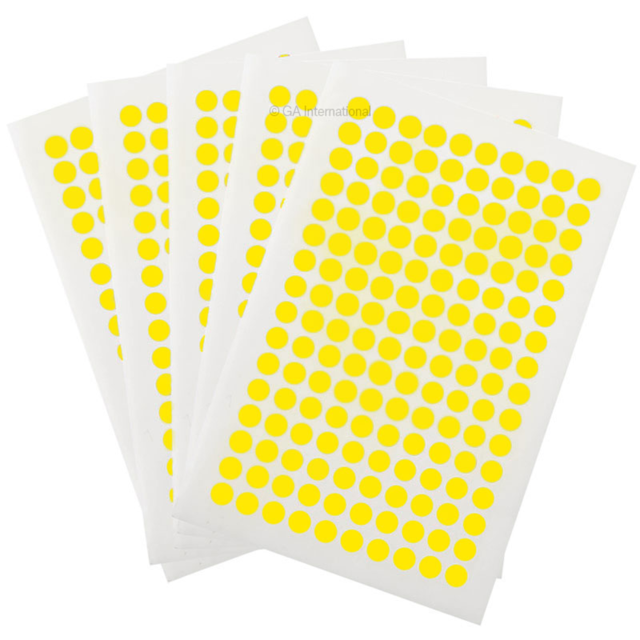 LabTAG 0.28" Circle Deep Freeze Labels [Yellow] WRPLT-YE